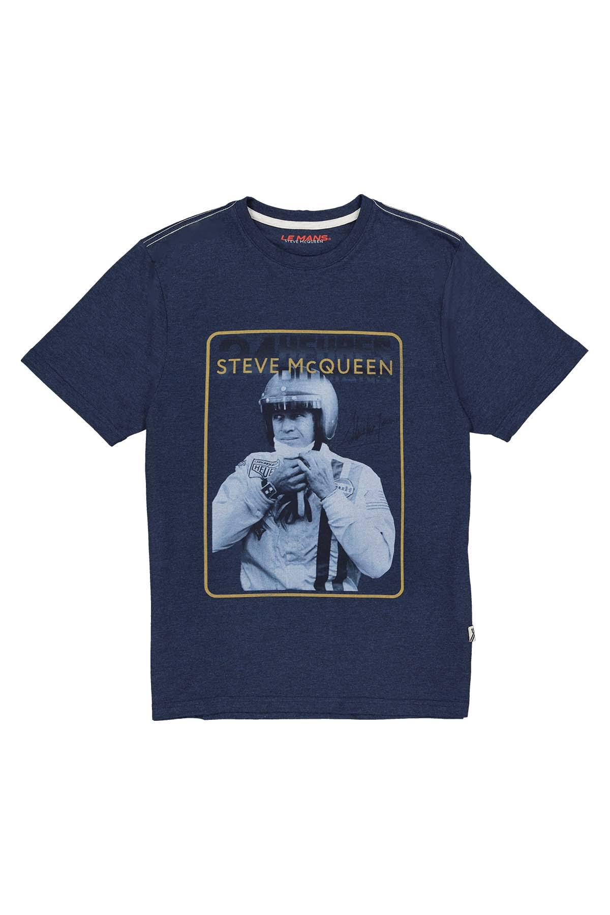 Camiseta Hombre Steve Mcqueen TEE SHIRT TSM01-120 DARK INDIGO — vista 2