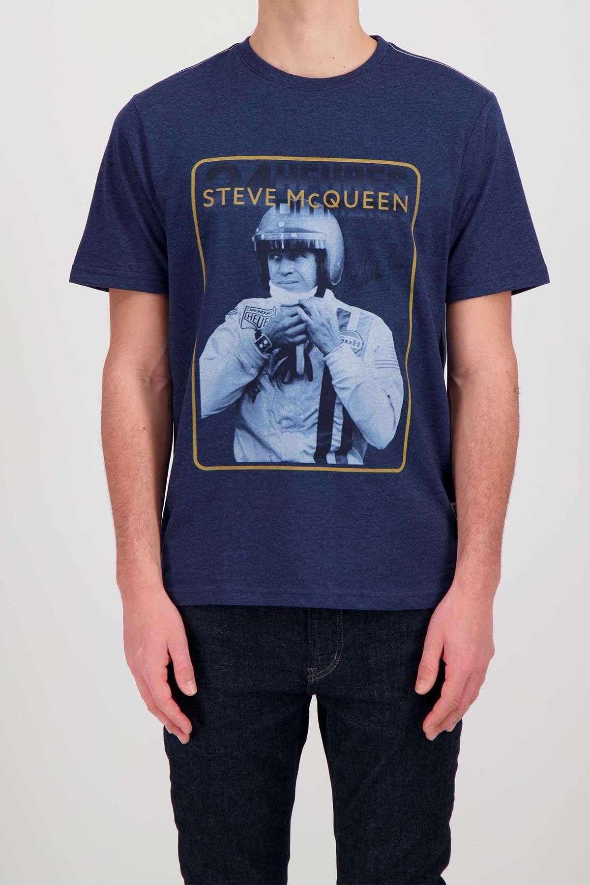 Camiseta Hombre Steve Mcqueen TEE SHIRT TSM01-120 DARK INDIGO — vista 1