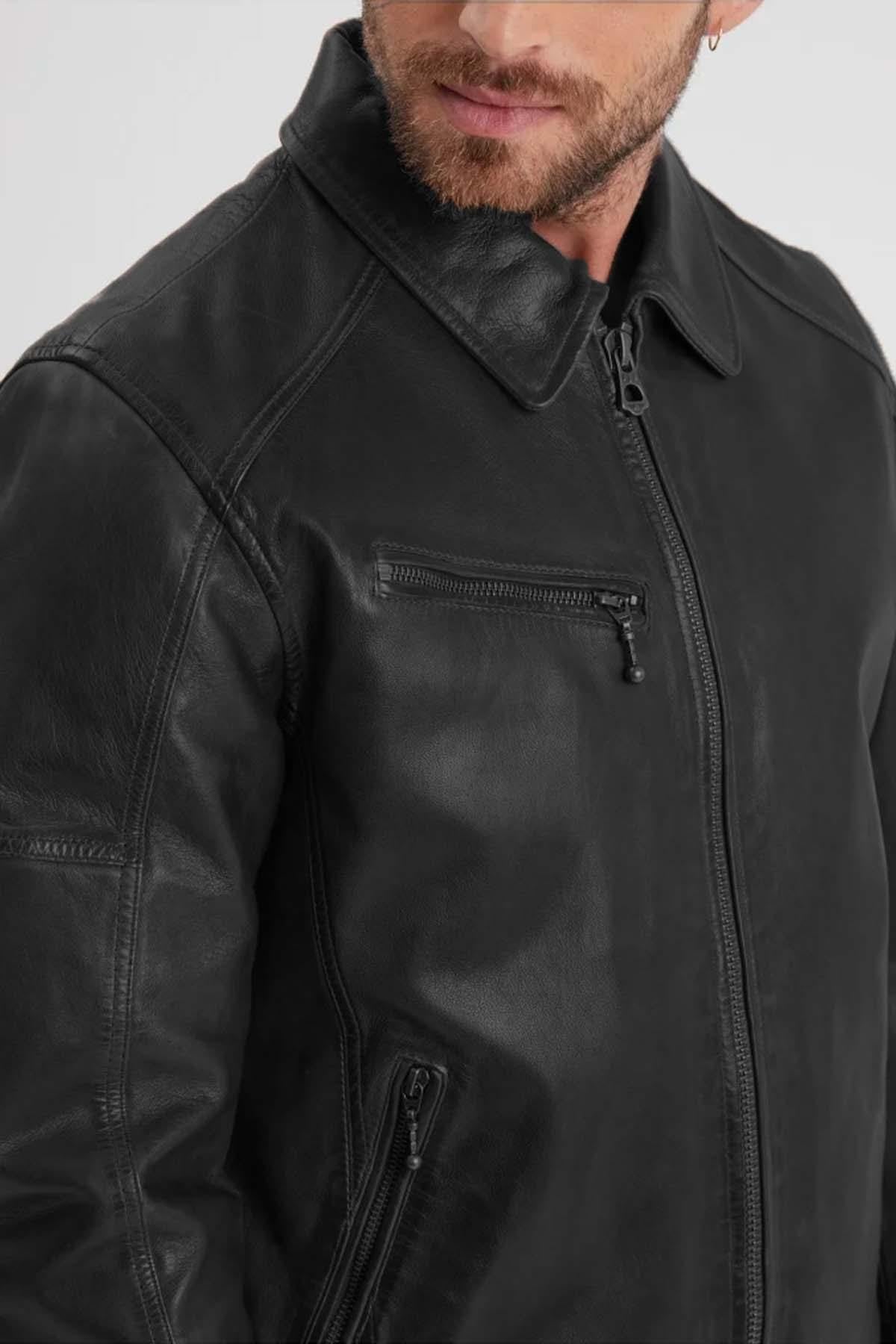 Giacche Uomo Daytona MICK SHEEP TIGER BLACK — vista 2