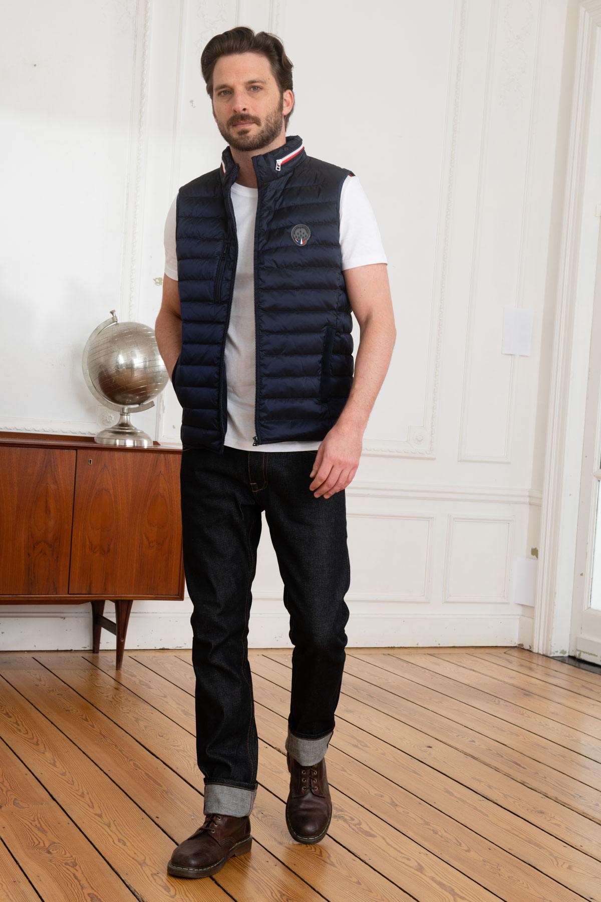 Herren Steppjacke Patrouille De France BLOW REACT NAVY BLUE — Ansicht 2