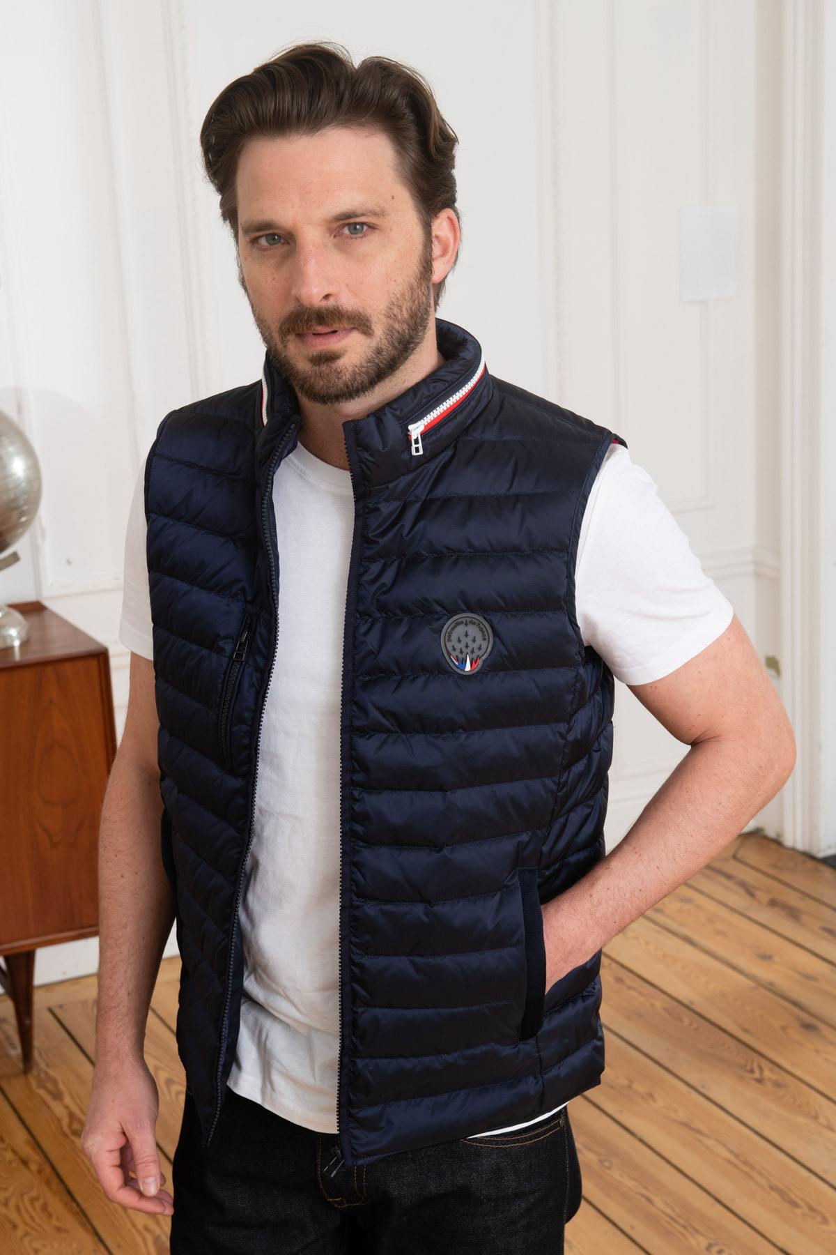 Herren Steppjacke Patrouille De France BLOW REACT NAVY BLUE — Ansicht 1