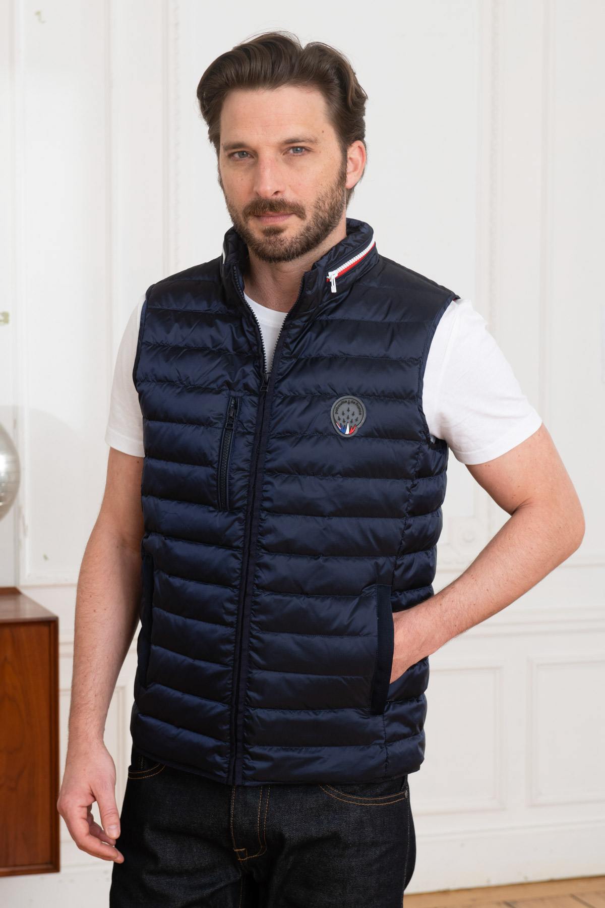 Herren Steppjacke Patrouille De France BLOW REACT NAVY BLUE — Ansicht 3