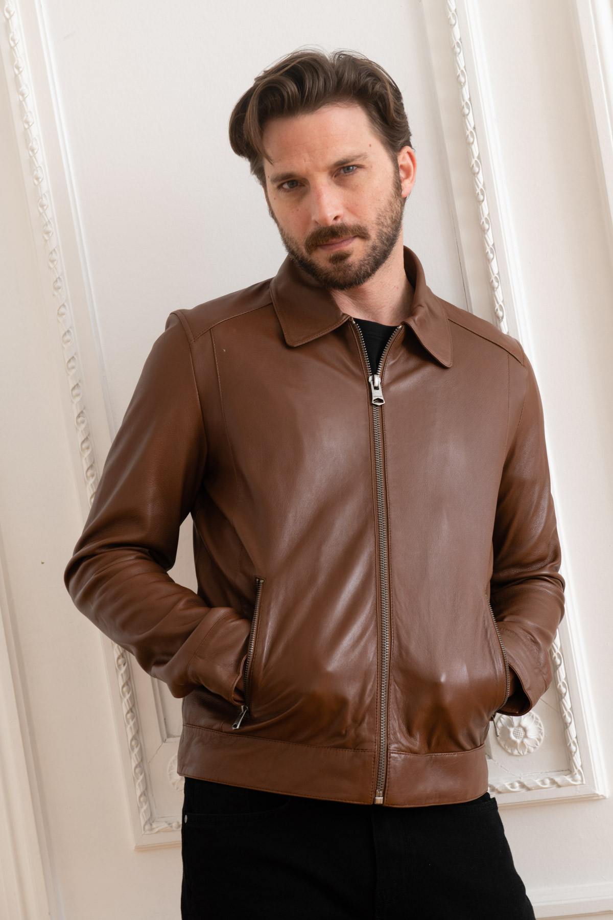 Herren Jacke Oakwood CLAYTON TAN — Ansicht 3