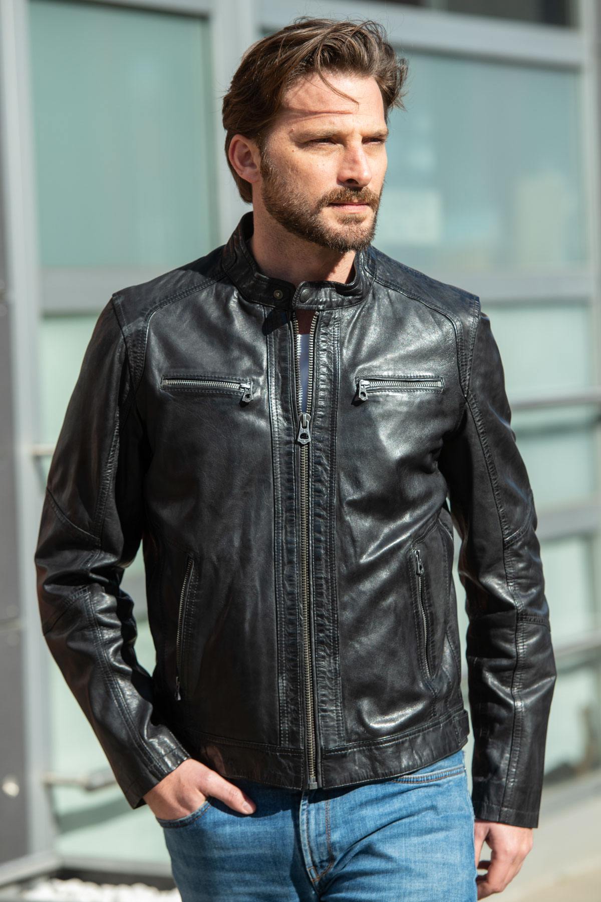 Giacche Uomo Daytona EMERSON SHEEP TIGER BLACK — vista 1