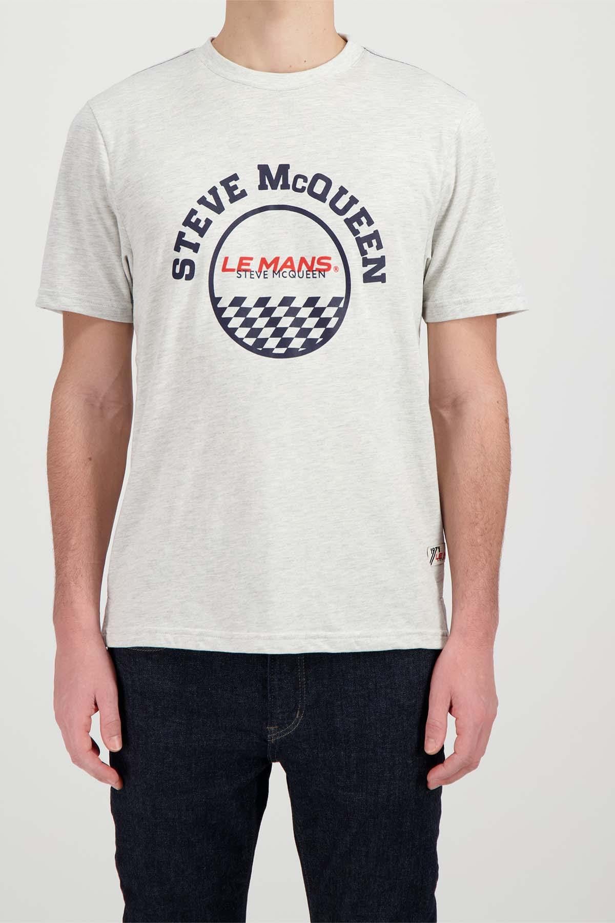 T-shirt Uomo Steve Mcqueen TSM07-002 HEATHER ECRU — vista 1