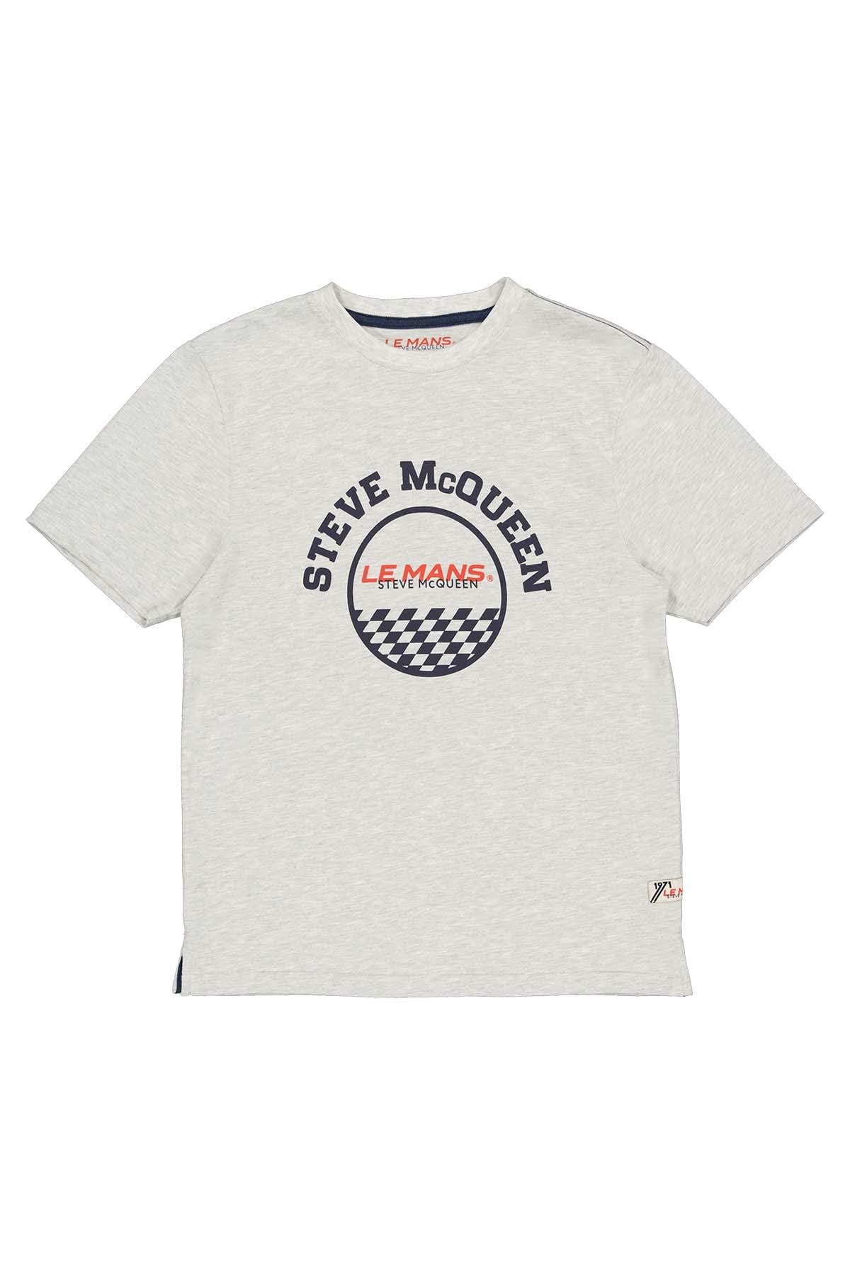 T-shirt Uomo Steve Mcqueen TSM07-002 HEATHER ECRU — vista 2