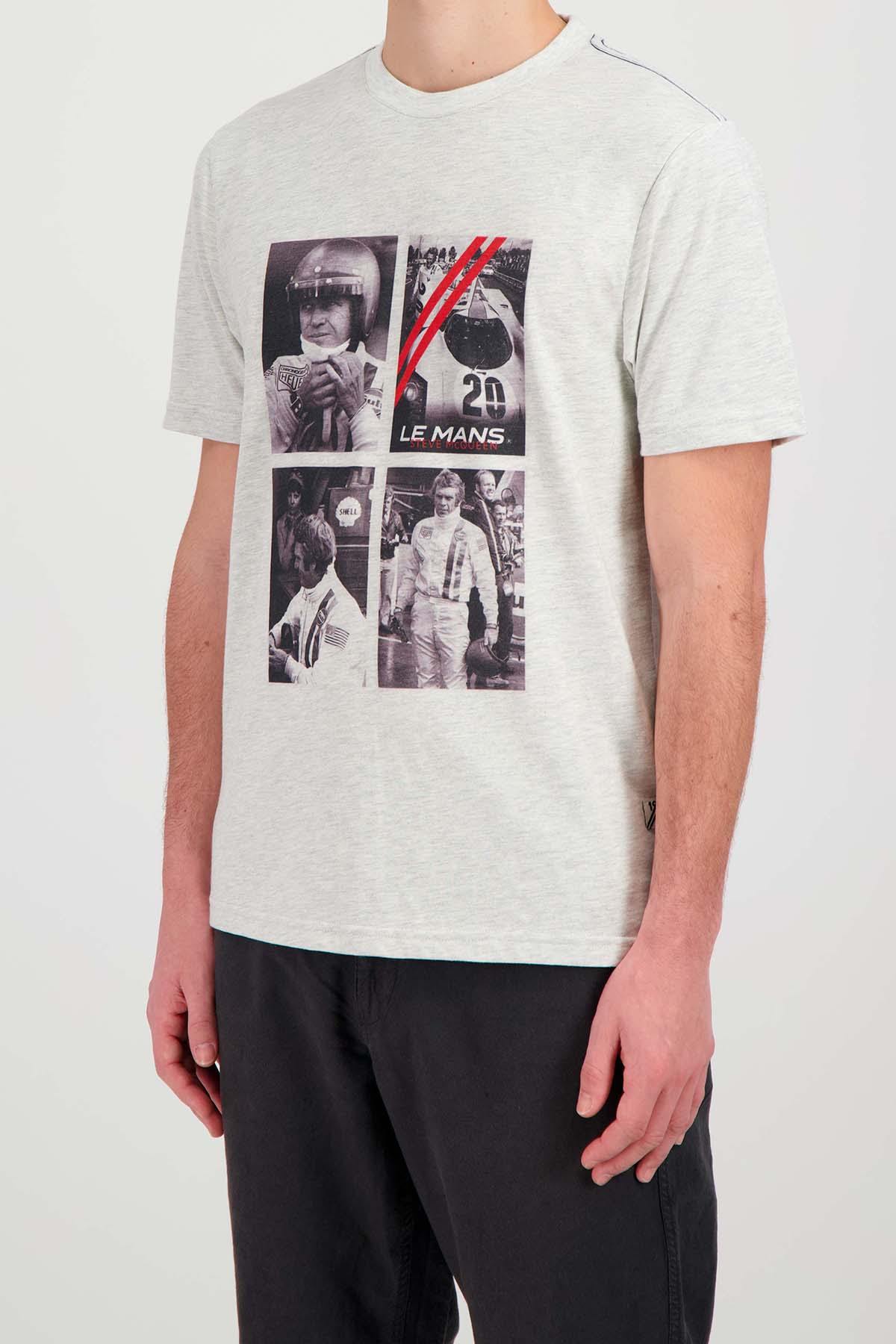 Herren T-shirt Steve Mcqueen TSM02-002 HEATHER ECRU — Ansicht 4