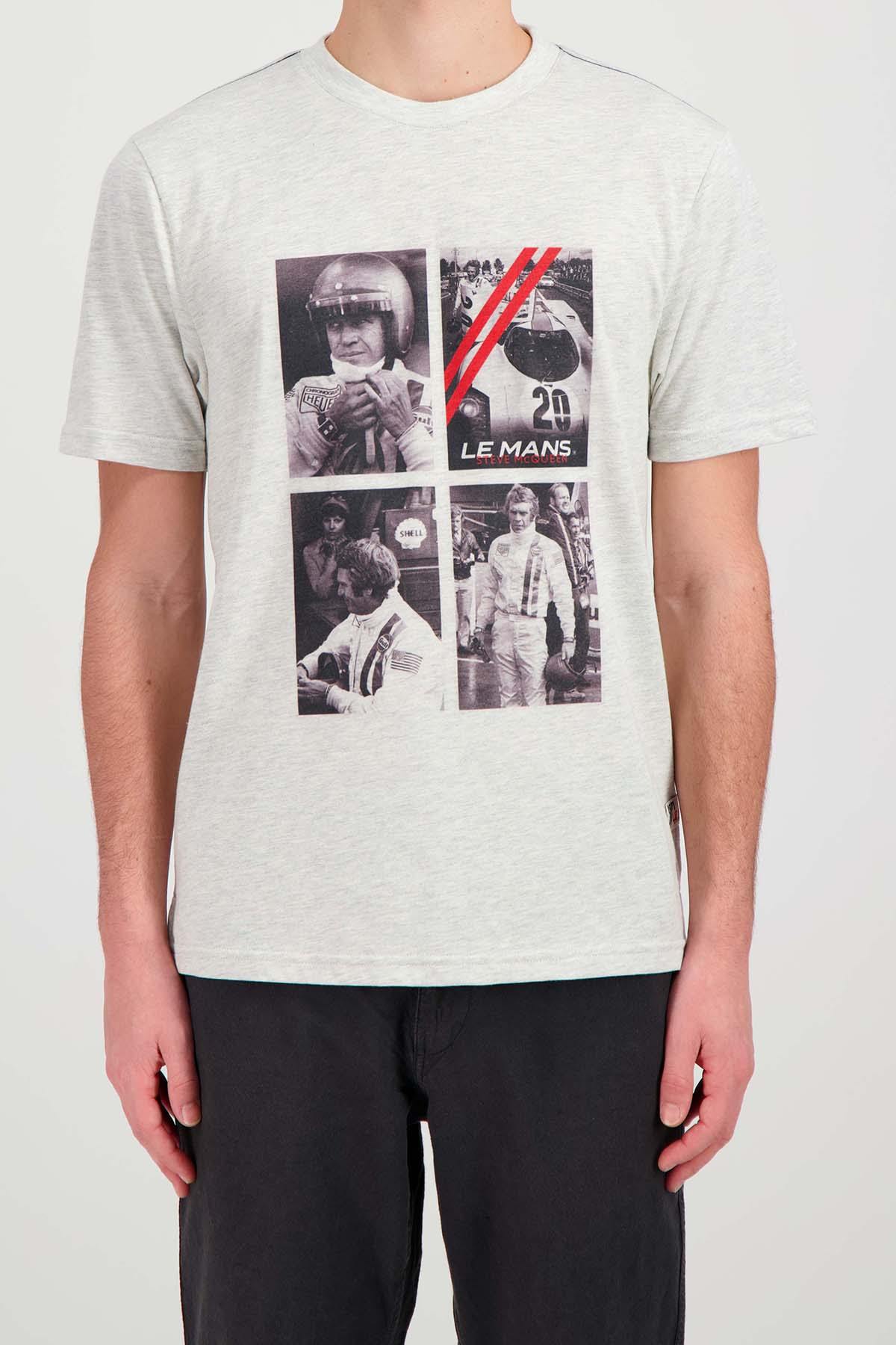 Herren T-shirt Steve Mcqueen TSM02-002 HEATHER ECRU — Ansicht 1