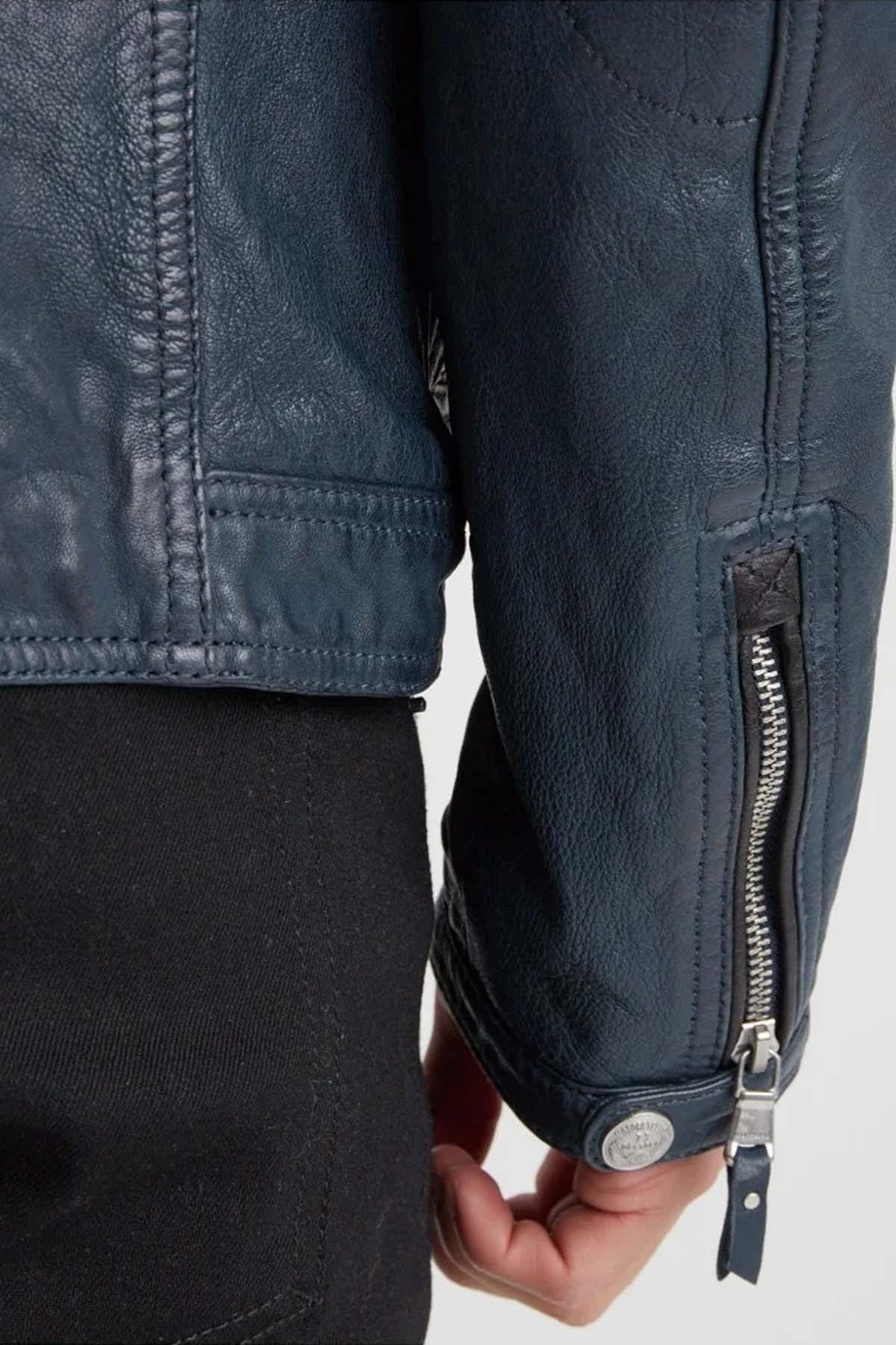 Chaqueta Hombre Daytona GLADSTONE+HOOD LAMB VITA SHORT BLUE — vista 6
