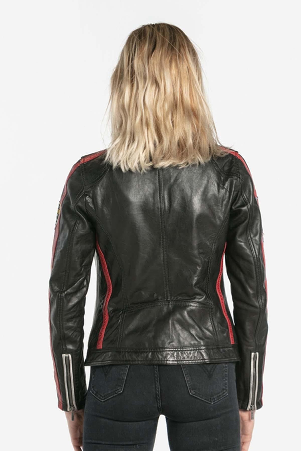 Blouson Femme Rose Garden OLIVERA SHEEP ATLAS BLACK — vue 2
