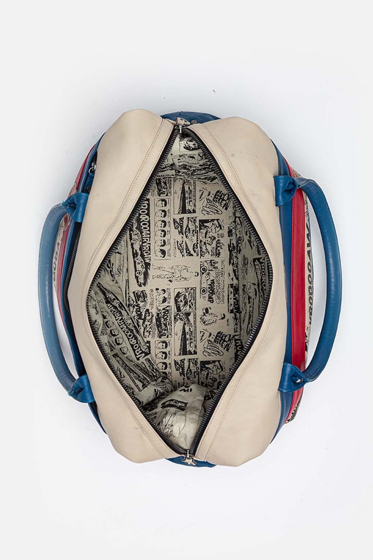 Borse Uomo Michel Vaillant STEVE 48H BAG MICHEL VAILLANT BLUE VAILLANT — vista 4