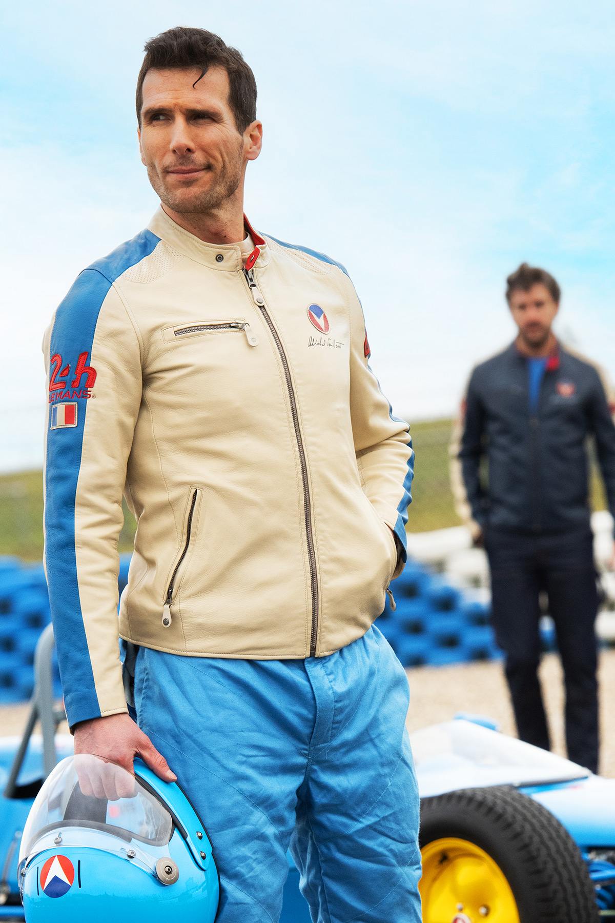 Blouson Homme Michel Vaillant MICHEL SHEEP CROWN MICHEL VAILLANT ECRU — vue 3
