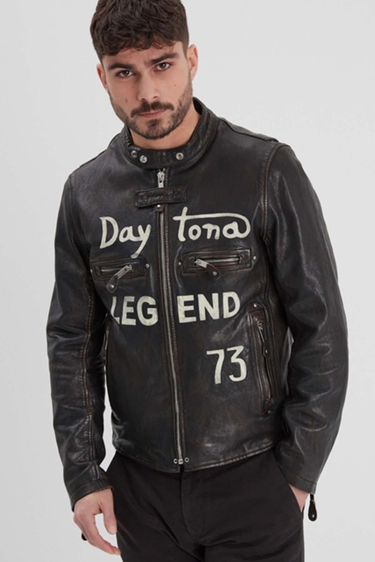 Chaqueta Hombre Daytona HOUGHTON LAMB ERMIS BLACK  — vista 1
