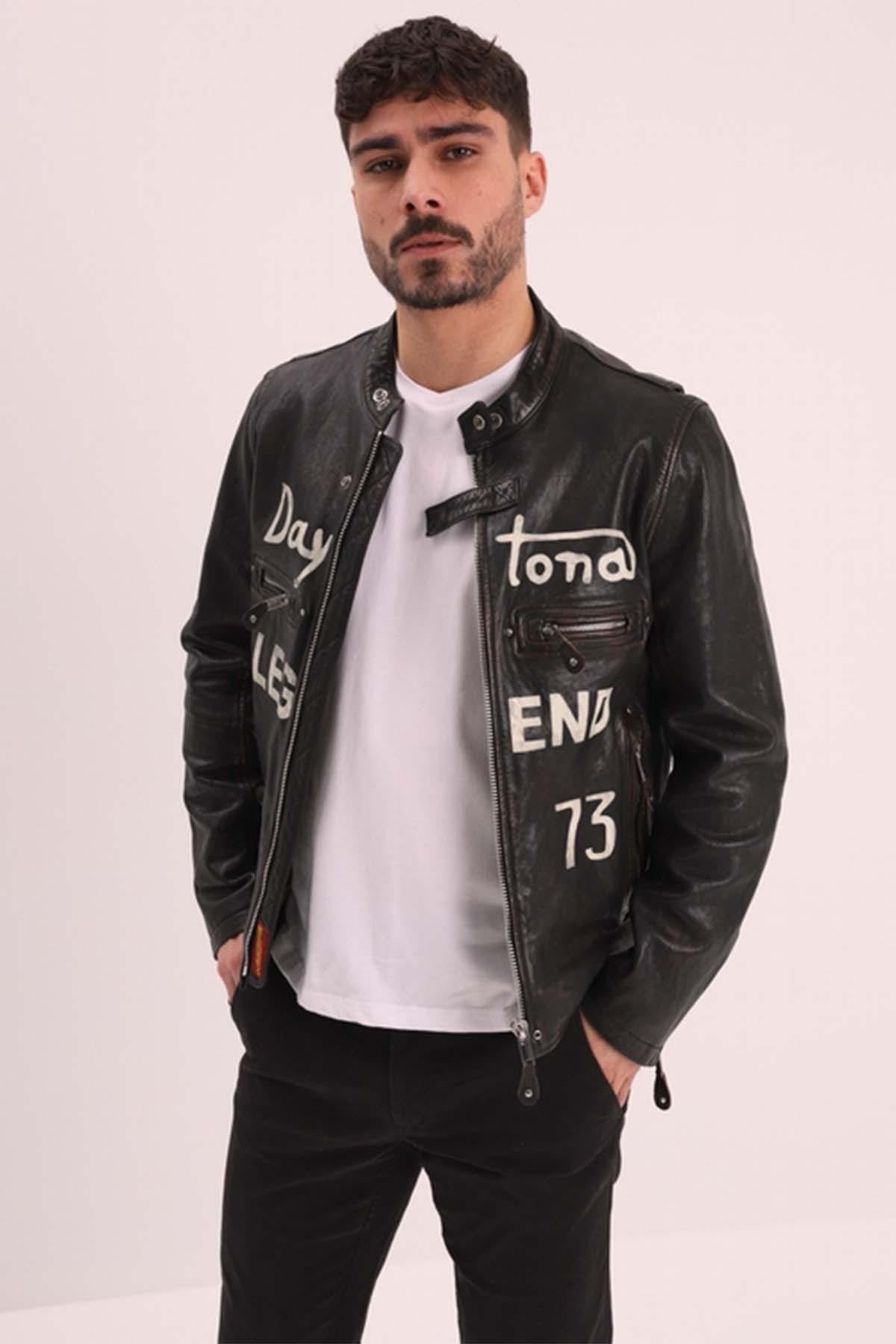 Chaqueta Hombre Daytona HOUGHTON LAMB ERMIS BLACK  — vista 2