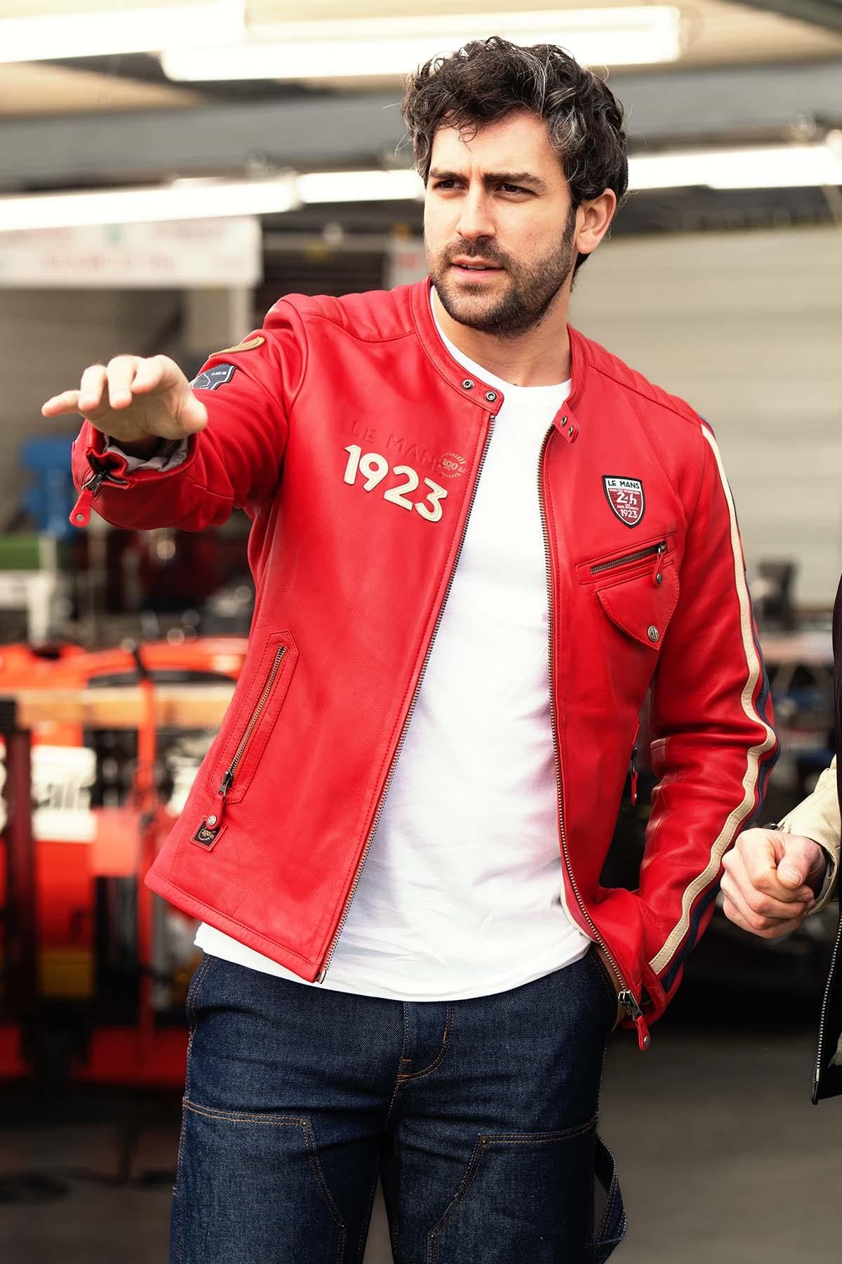 Chaqueta Hombre 24h Le Mans MARNE SHEEP CROWN RACING RED — vista 1