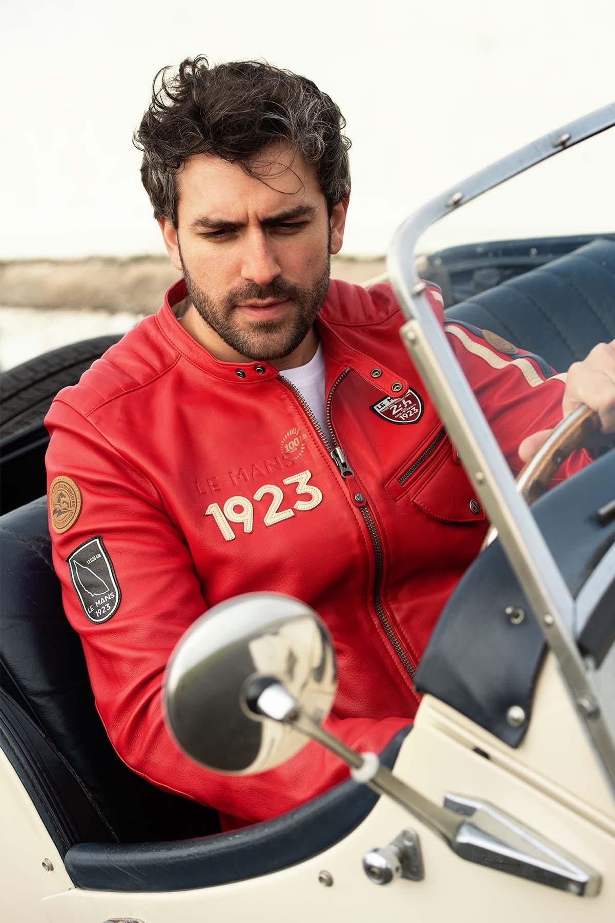 Chaqueta Hombre 24h Le Mans MARNE SHEEP CROWN RACING RED — vista 7