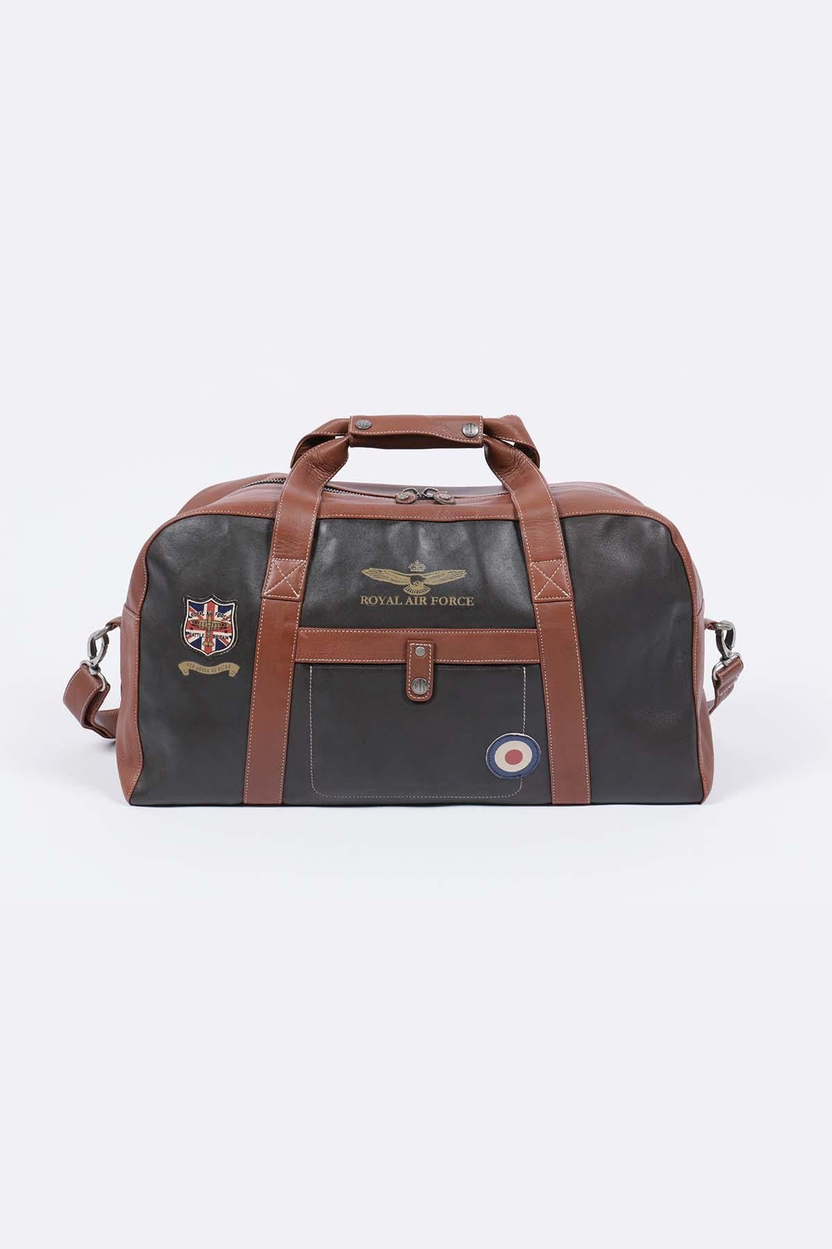 Bolsos Hombre Royal Air Force BRISTOL 48H BAG DARK BROWN — vista 1