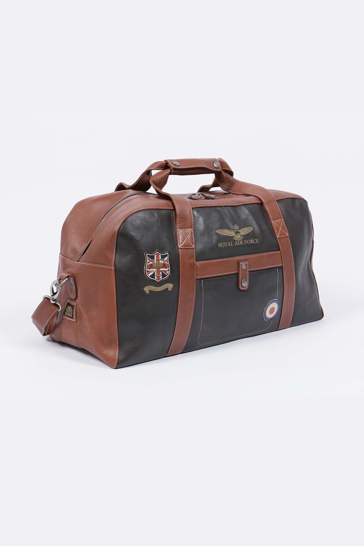Bolsos Hombre Royal Air Force BRISTOL 48H BAG DARK BROWN — vista 2