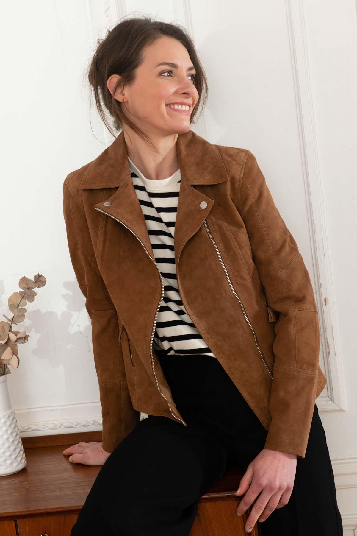 Giacche Donna Cityzen PANAMA SUEDE LT BROWN — vista 1