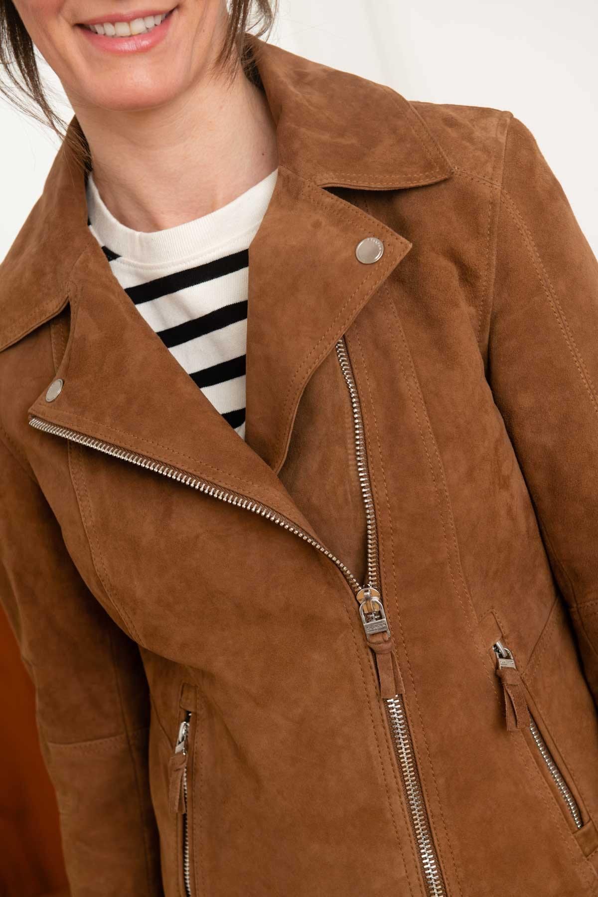 Giacche Donna Cityzen PANAMA SUEDE LT BROWN — vista 6