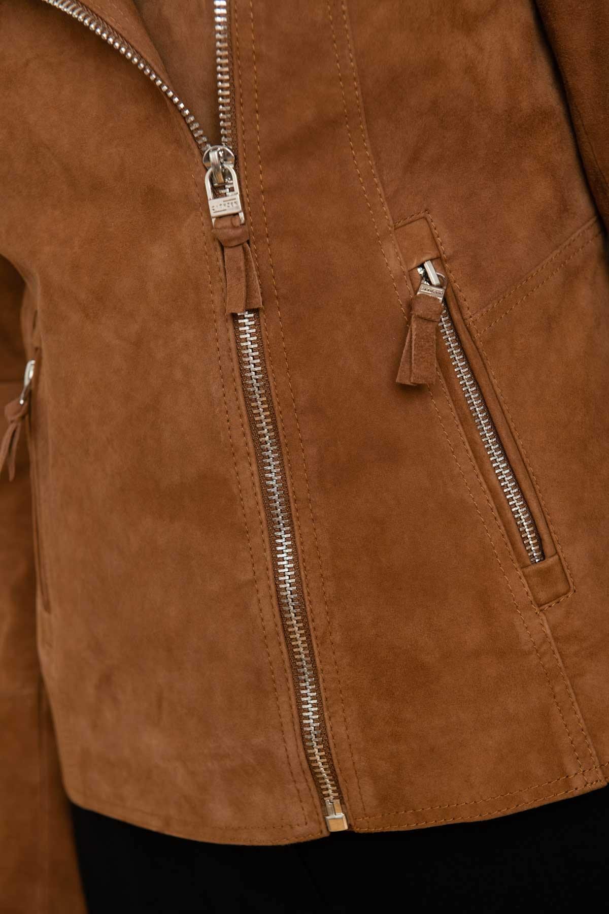 Giacche Donna Cityzen PANAMA SUEDE LT BROWN — vista 8