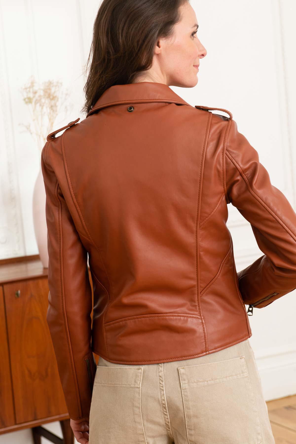 Chaqueta Mujeres Schott LCW1601D COGNAC — vista 5