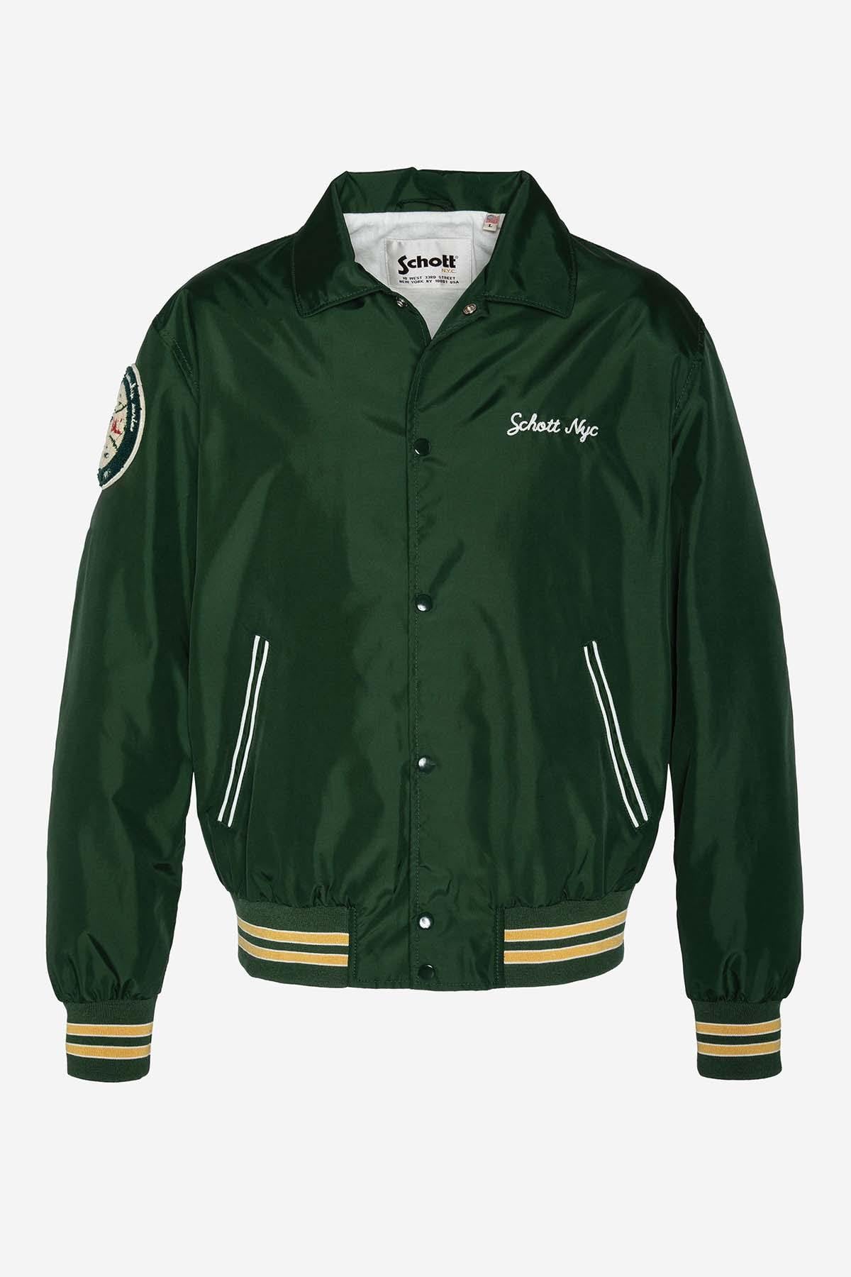 Blouson Homme Schott GIANTS DARK GREEN — vue 4