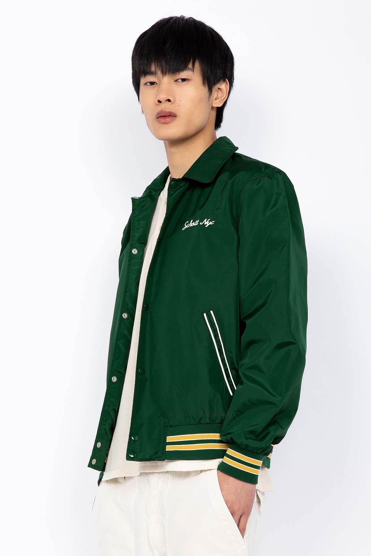 Blouson Homme Schott GIANTS DARK GREEN — vue 3