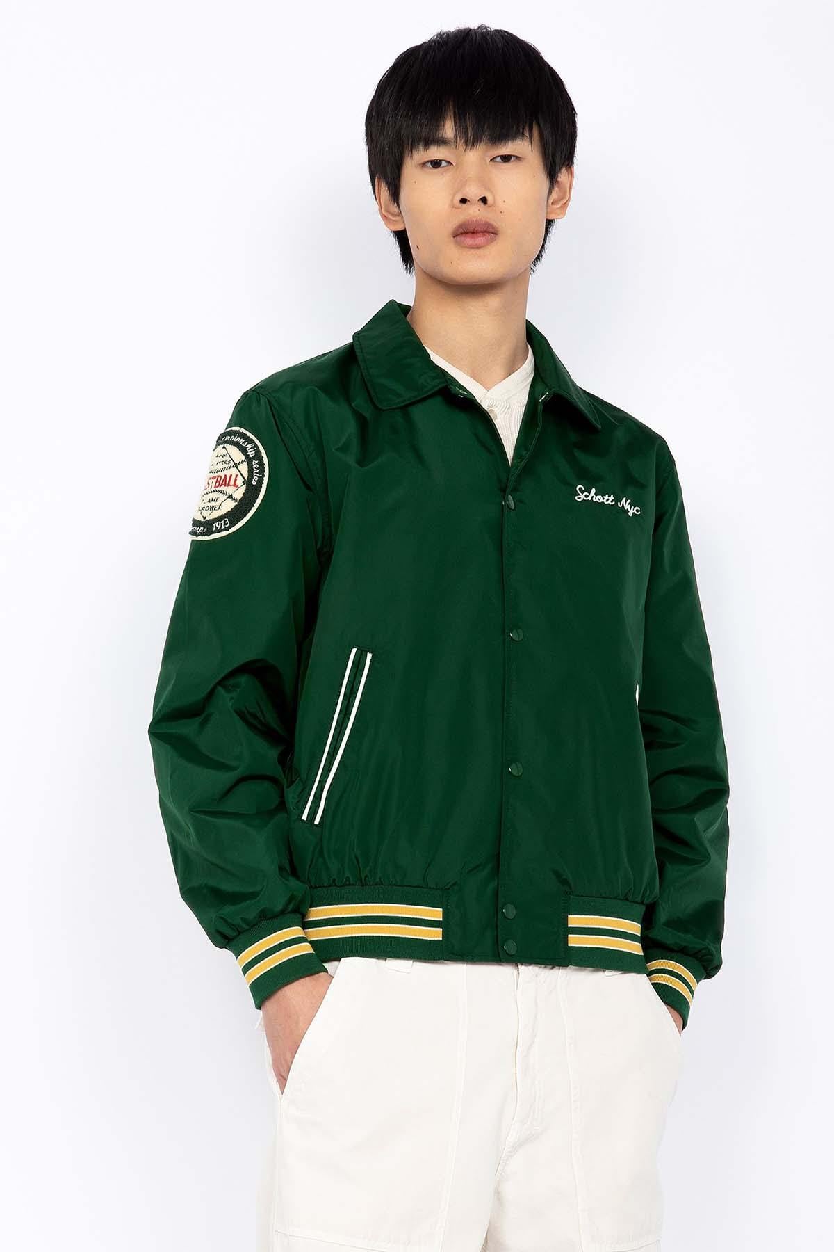 Blouson Homme Schott GIANTS DARK GREEN — vue 1
