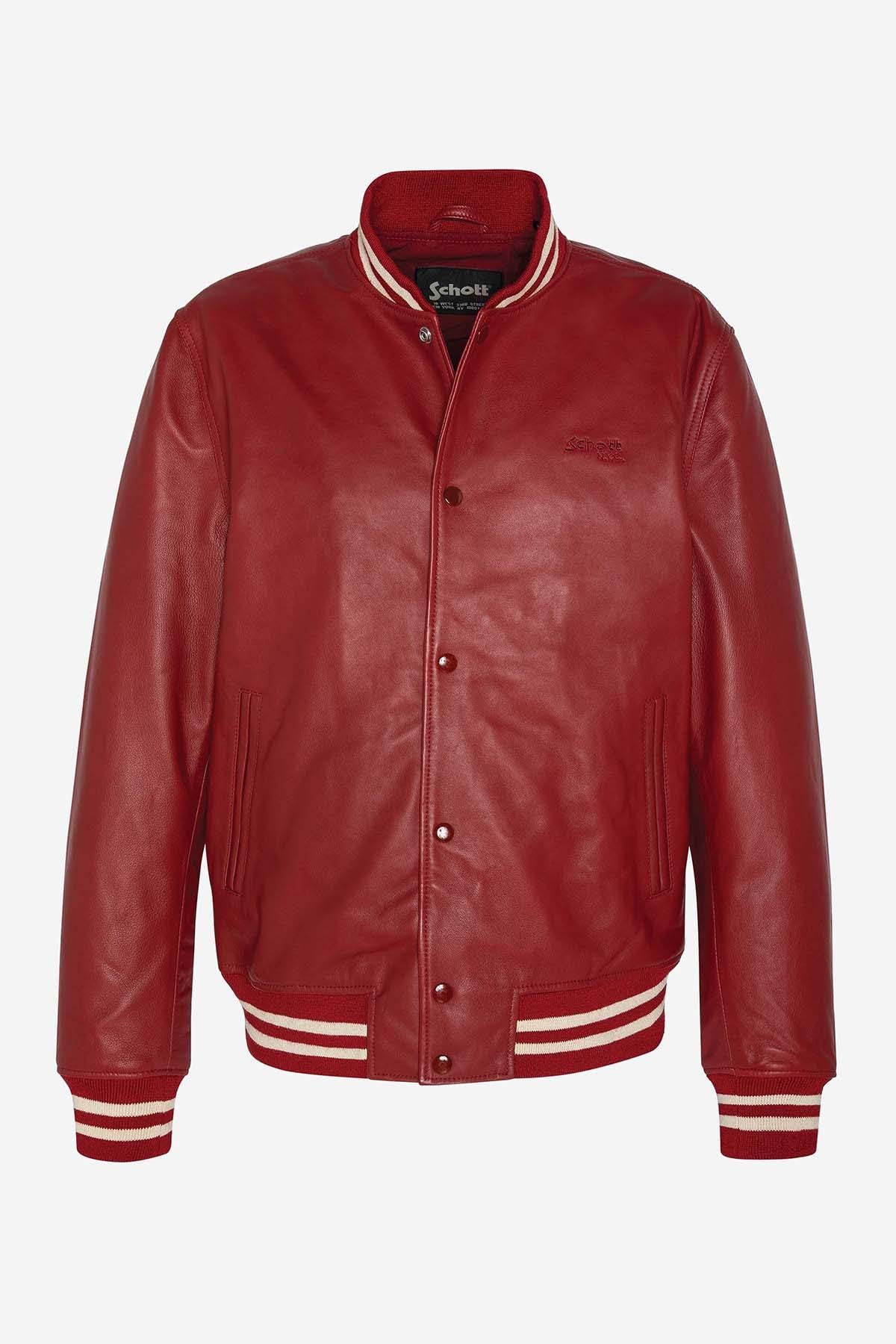 Giacche Uomo Schott LCTEDDYS23 RED — vista 5