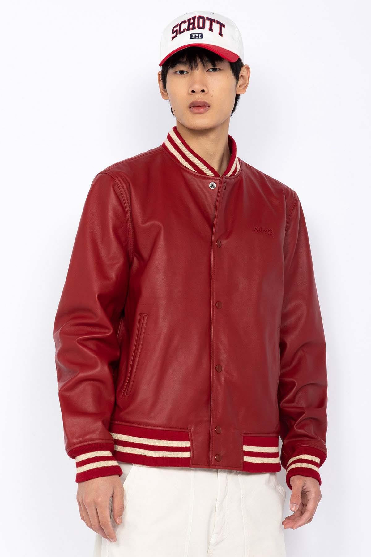 Giacche Uomo Schott LCTEDDYS23 RED — vista 1