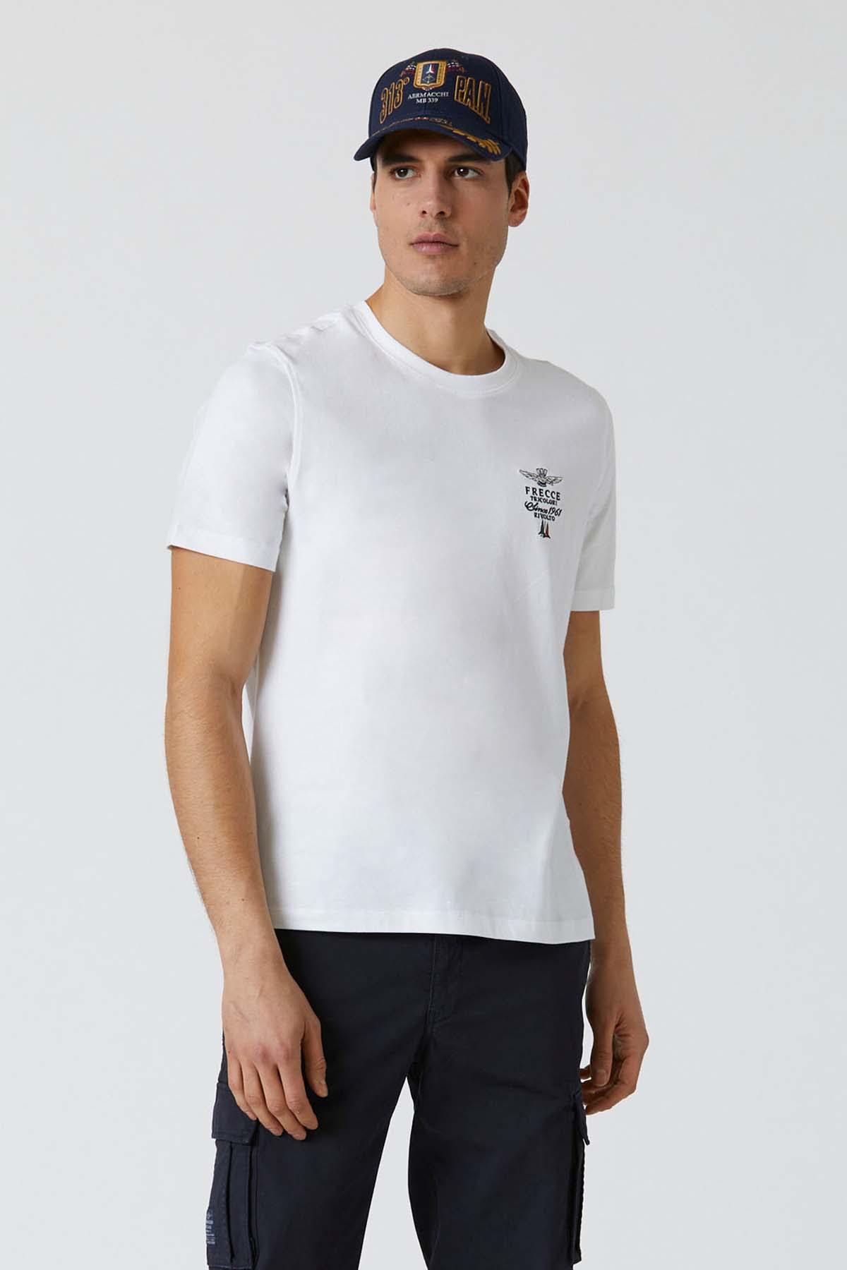 Herren T-shirt Aeronautica Militare 231TS2062J592 73062 OFF WHITE — Ansicht 1