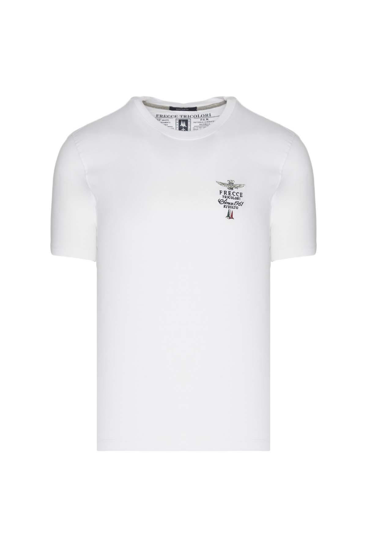 Herren T-shirt Aeronautica Militare 231TS2062J592 73062 OFF WHITE — Ansicht 2