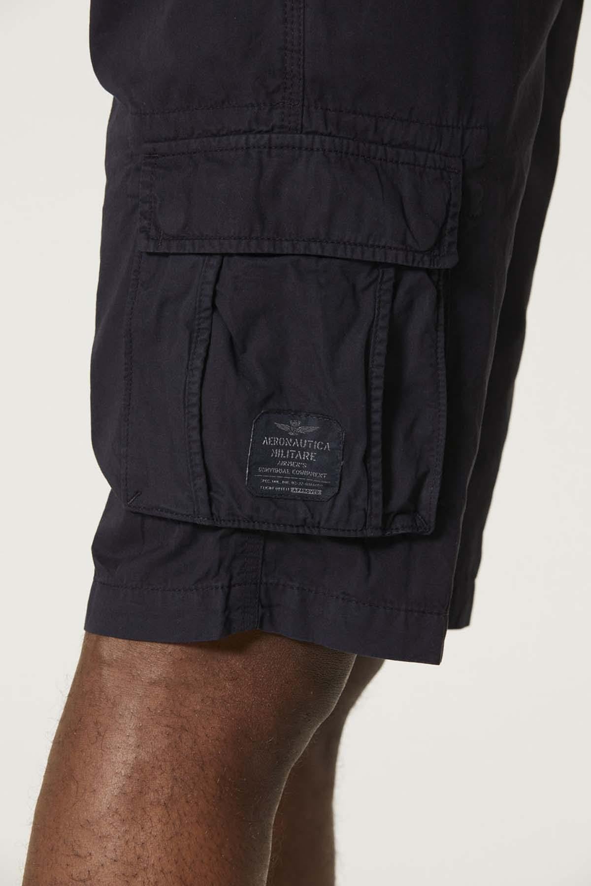 Herren Short Aeronautica Militare 231BE066CT1122 08312 BLUE BLACK — Ansicht 6