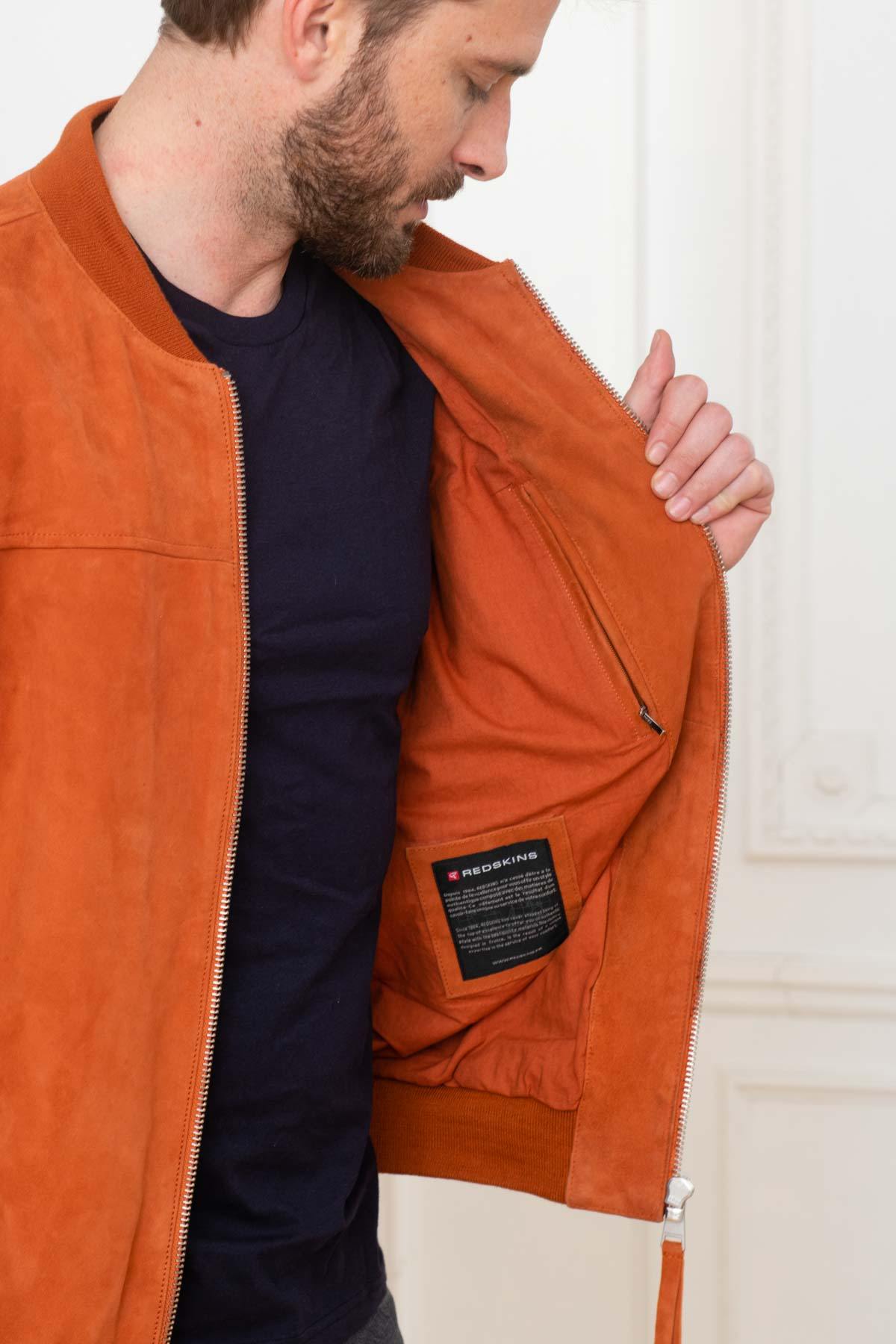 Giacche Uomo Redskins BOWER2 AFRICAN ORANGE — vista 4