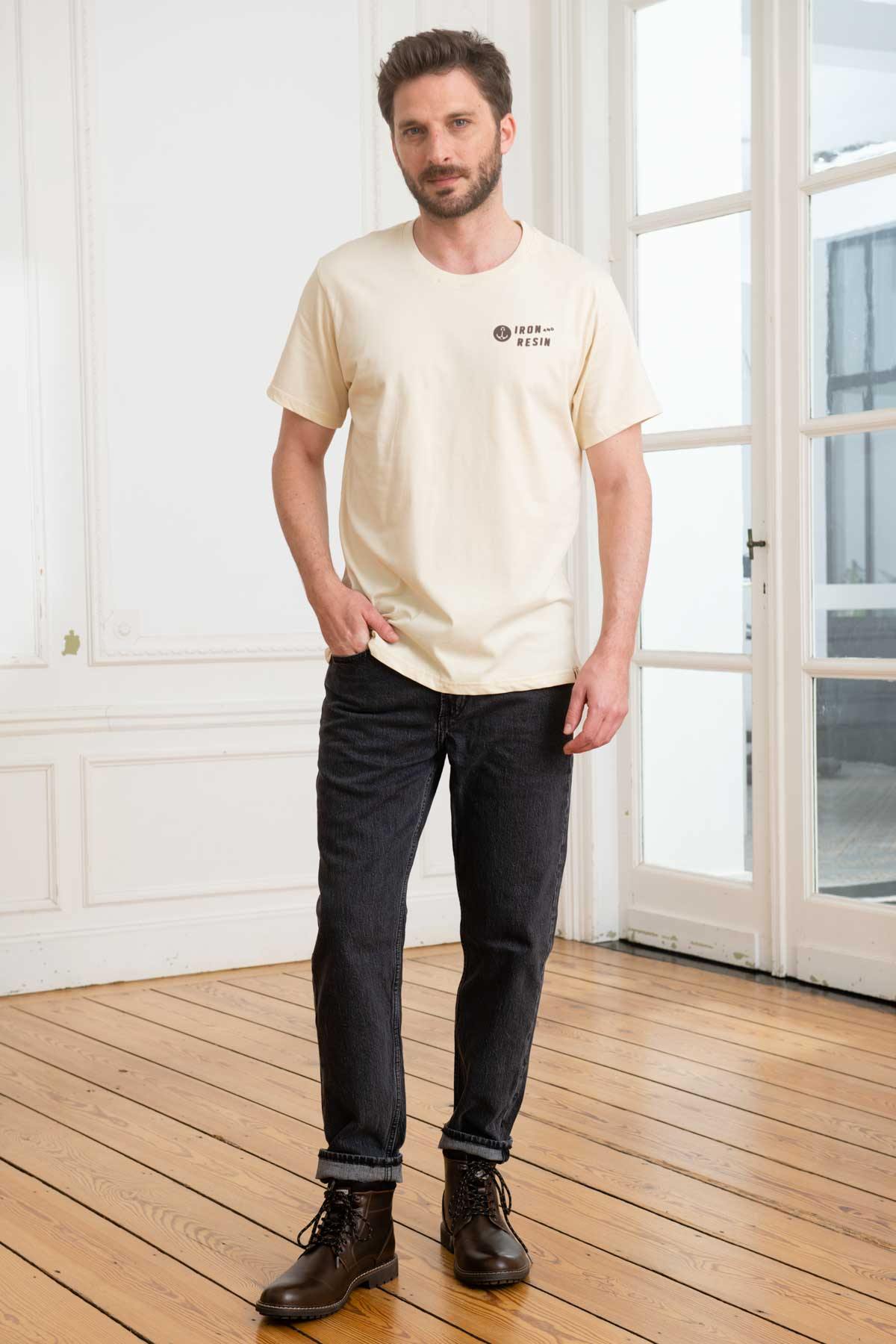 T-shirt Uomo Iron & Resin THE HORSE YOU RODE TEE NATURAL — vista 3