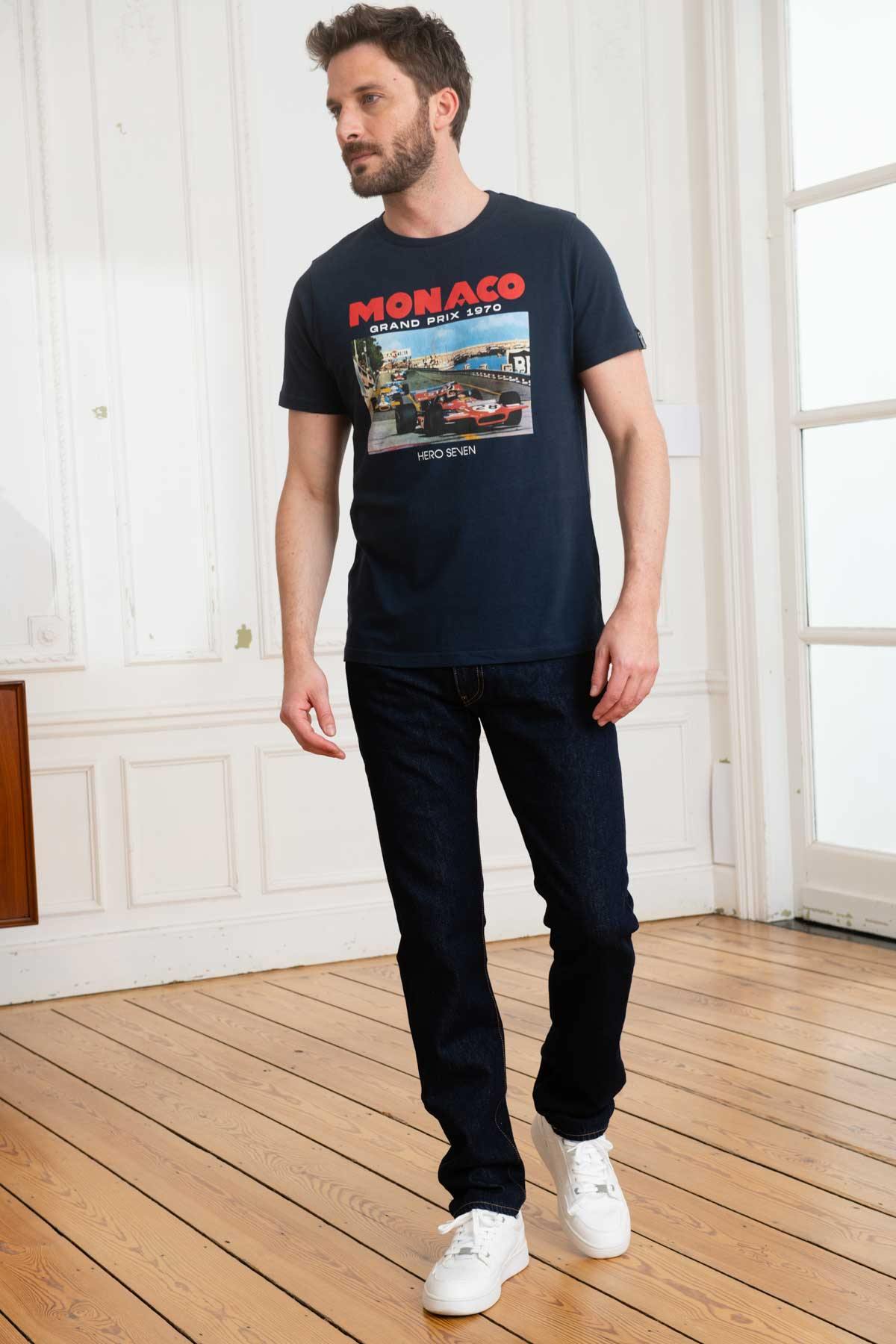 T-shirt Uomo Hero Seven MONACO NAVY — vista 3