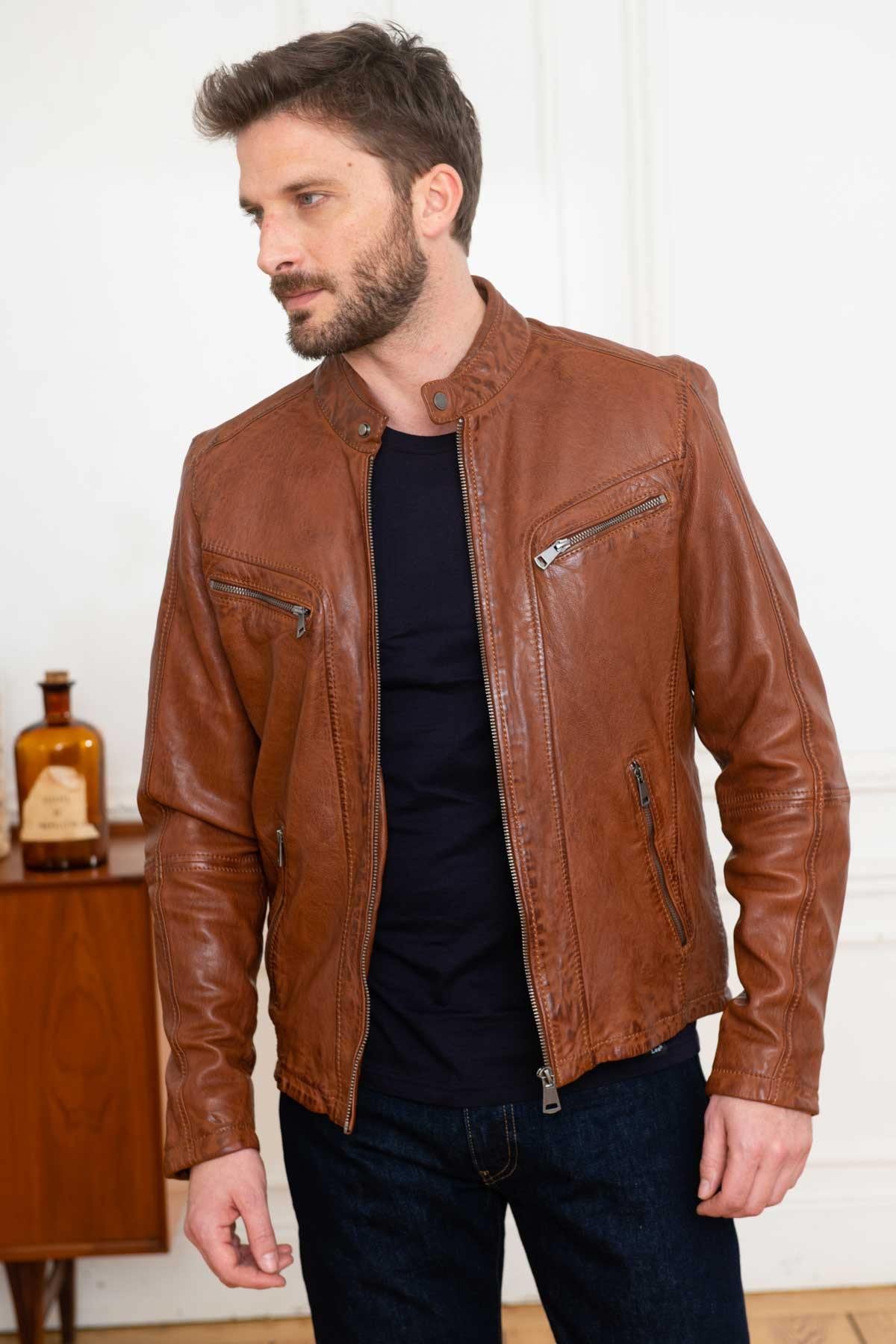 Chaqueta Hombre Cityzen ANTALYA COGNAC — vista 4