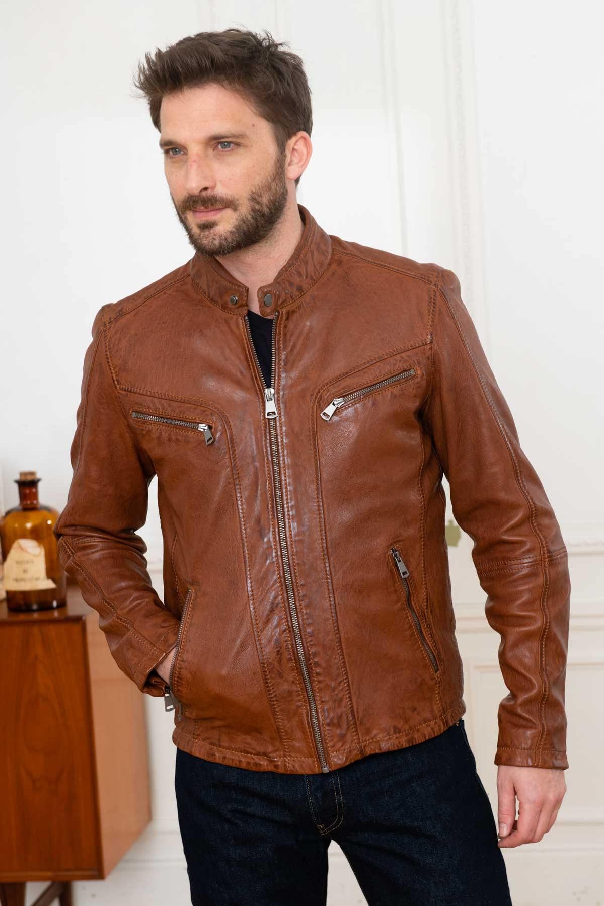Chaqueta Hombre Cityzen ANTALYA COGNAC — vista 2