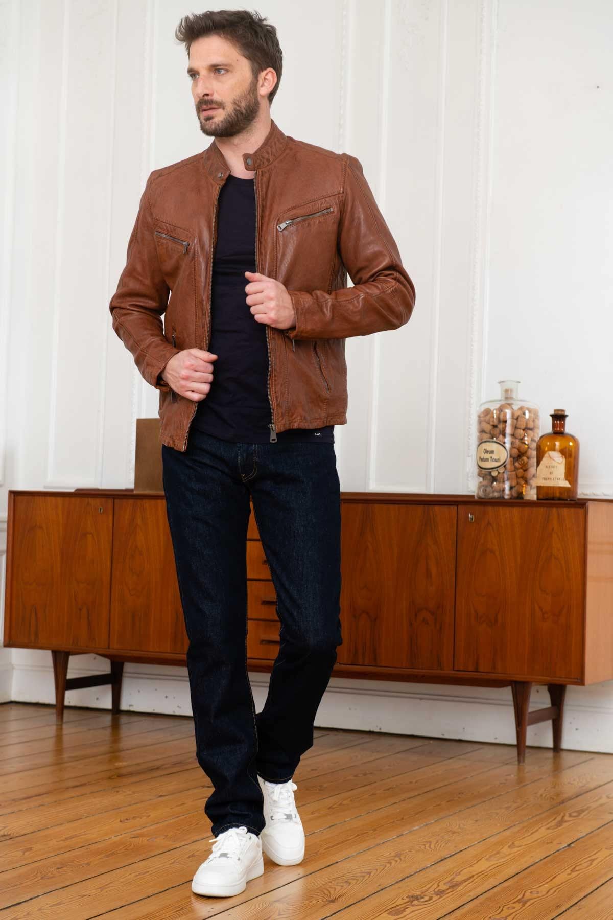 Chaqueta Hombre Cityzen ANTALYA COGNAC — vista 3