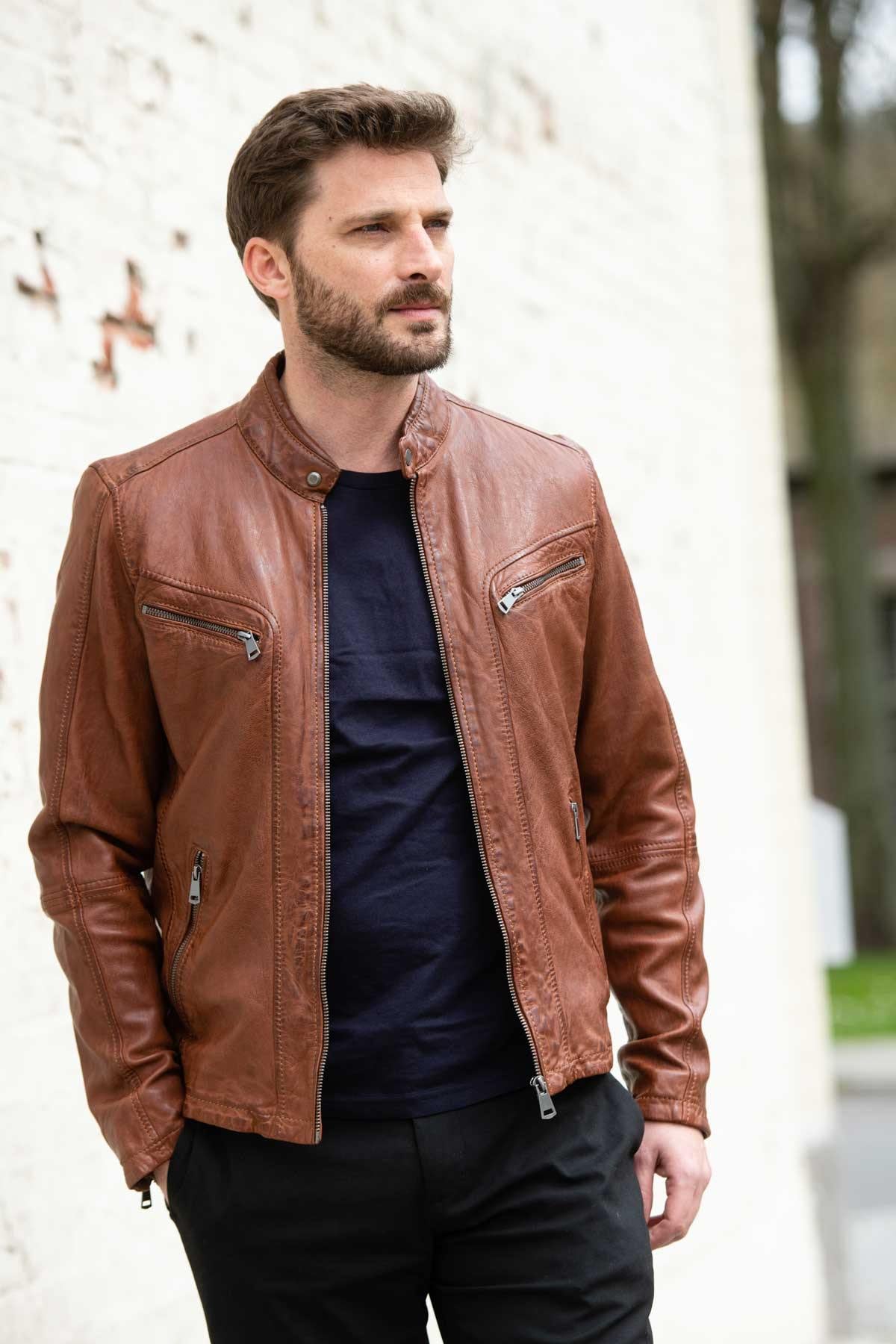 Chaqueta Hombre Cityzen ANTALYA COGNAC — vista 1