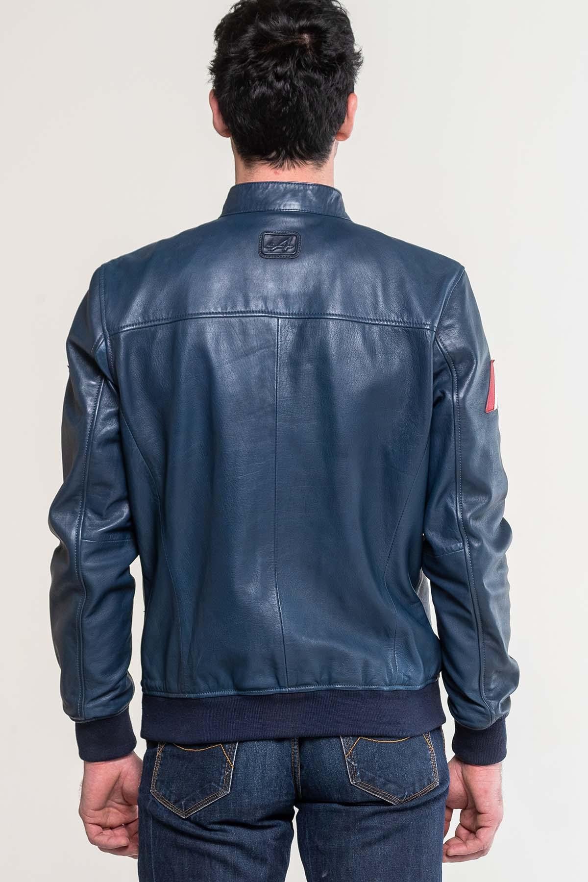 Giacche Uomo Alpine JEAN SHEEP CROWN ROYAL BLUE — vista 7