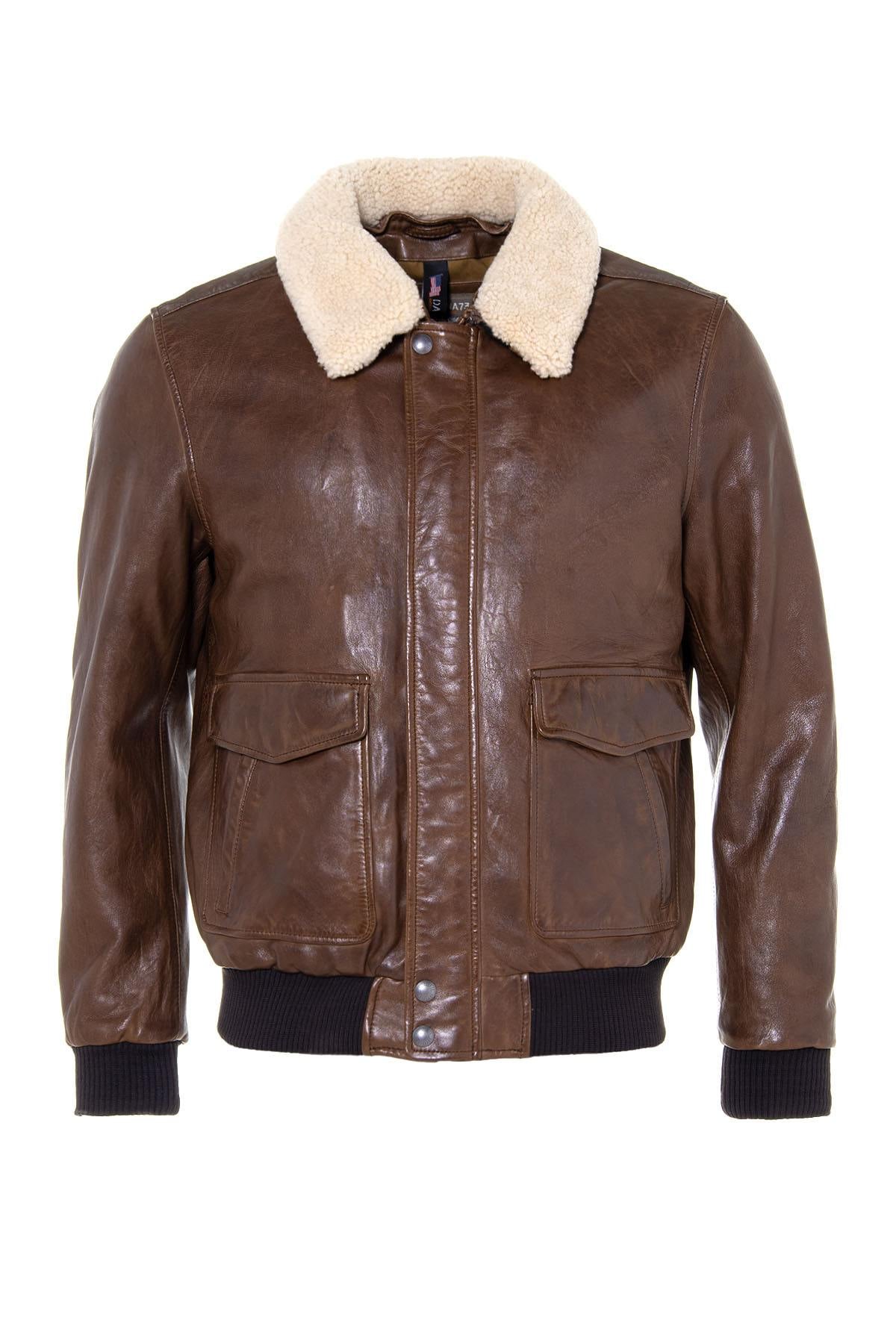 Giacche Uomo Daytona CORSAIR FUR SHEEP PETROL BISON — vista 5