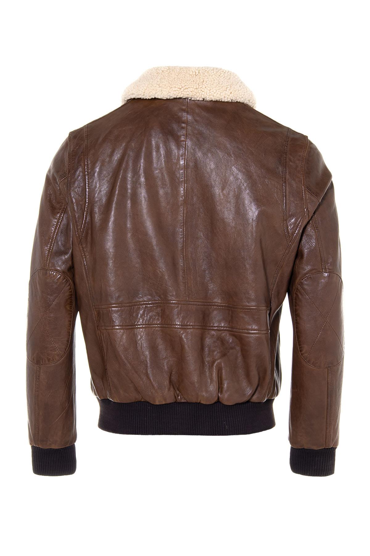 Giacche Uomo Daytona CORSAIR FUR SHEEP PETROL BISON — vista 8