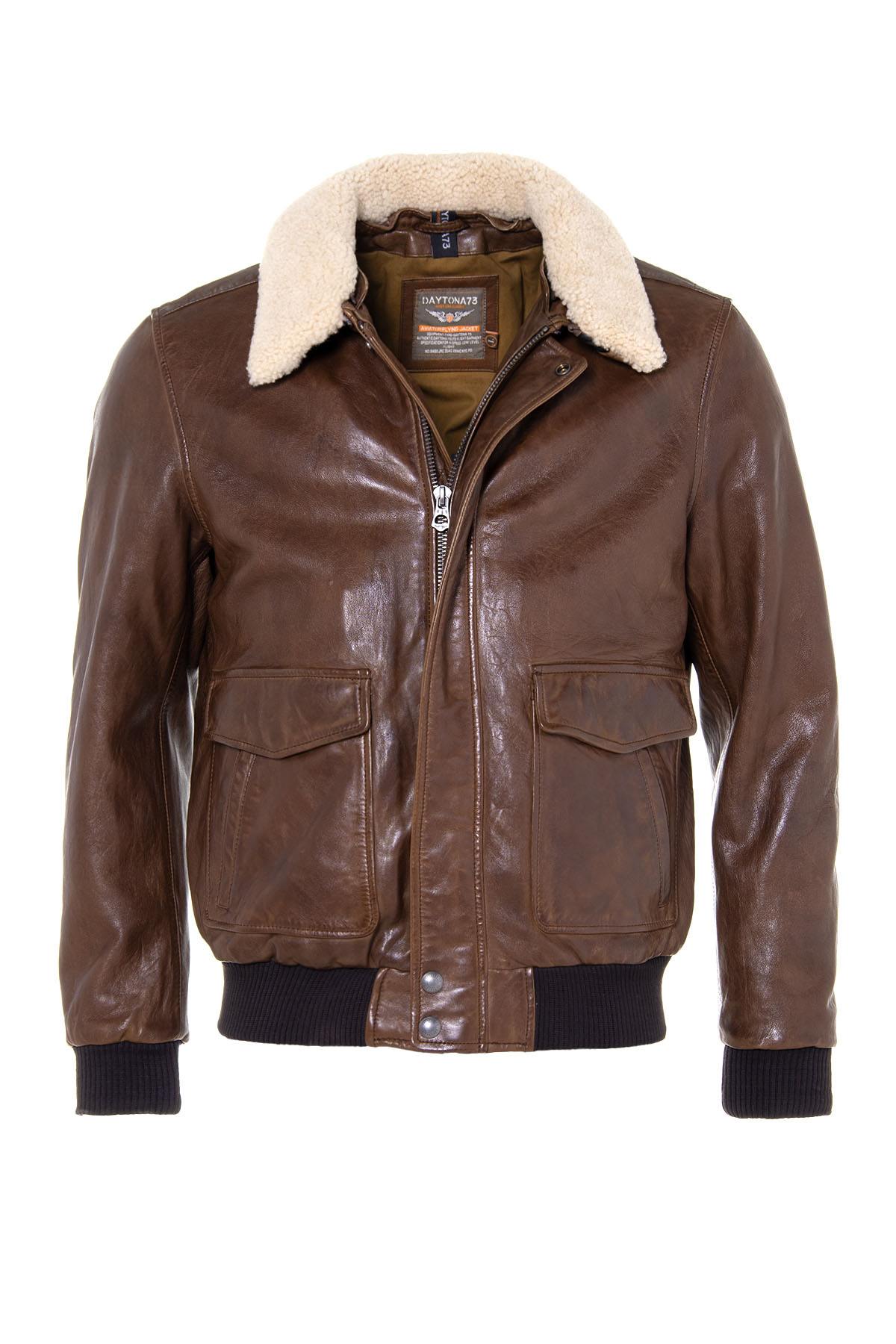 Giacche Uomo Daytona CORSAIR FUR SHEEP PETROL BISON — vista 2