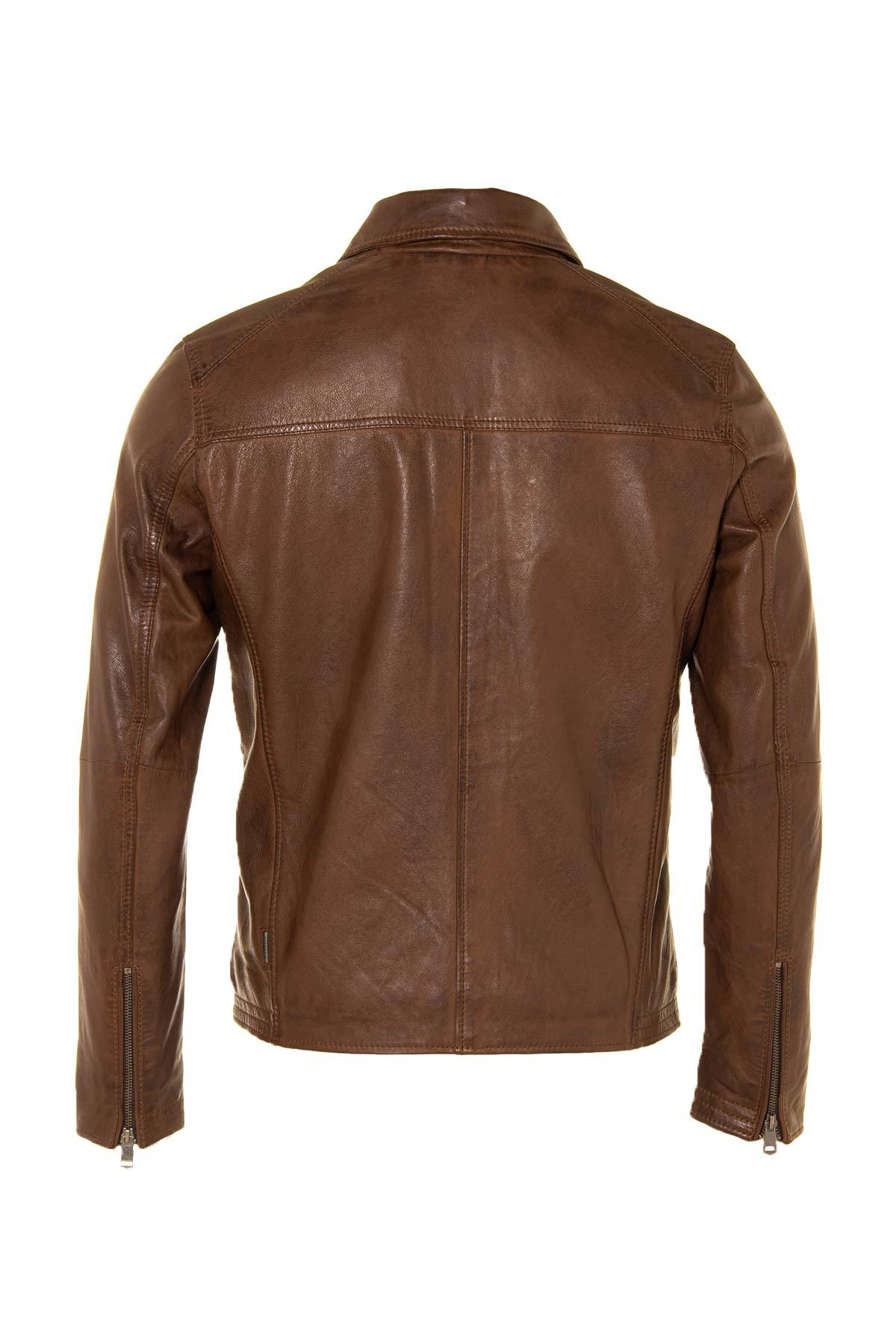 Veste En Cuir Rose JHON RICHMOND - Taille 38, Style Moto - Occasion En Très Bon état