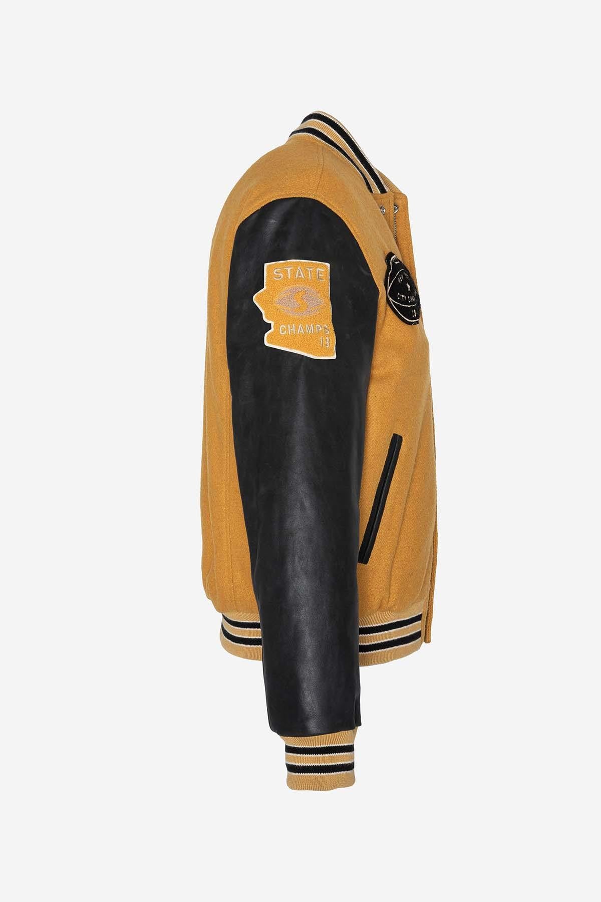 Herren Jacke Schott LCTEDDYBD2 YELLOW/BLACK — Ansicht 8