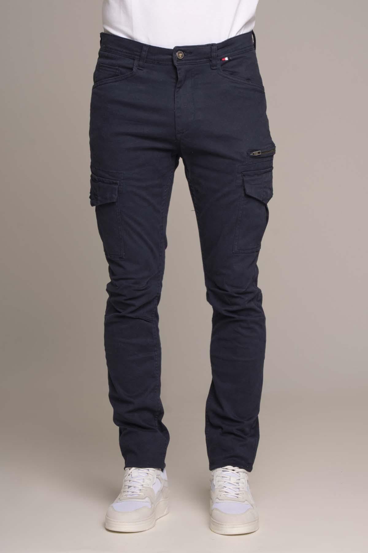 Pantaloni Uomo Patrouille De France LARGO MAHEVAN DARK NAVY — vista 3