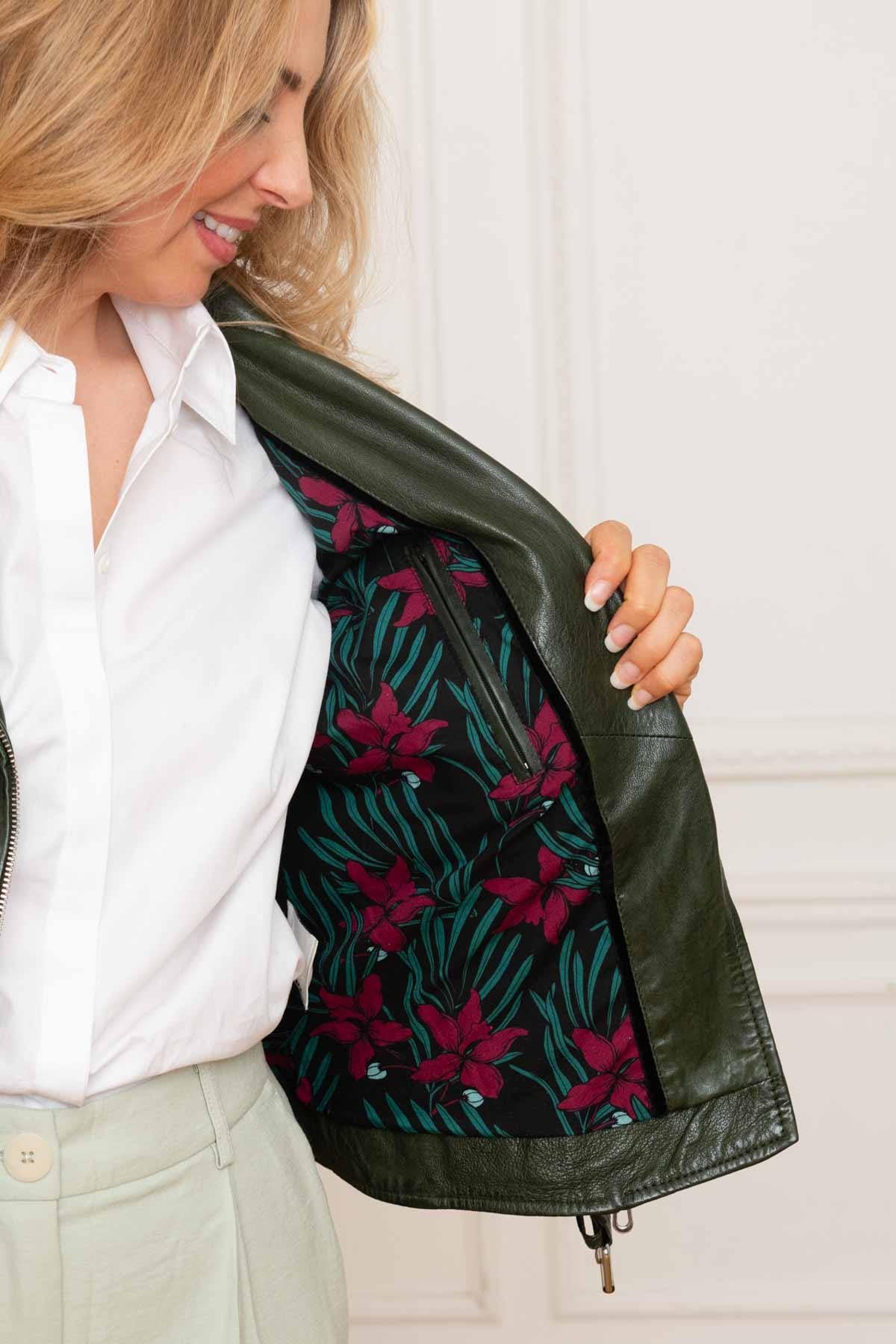 Damen Jacke Rose Garden PAULA LAMB VITA KAKI — Ansicht 6