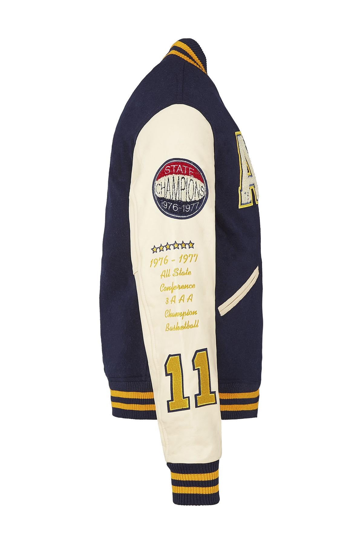 Blouson Homme American College AC-17 NAVY BEIGE — vue 10